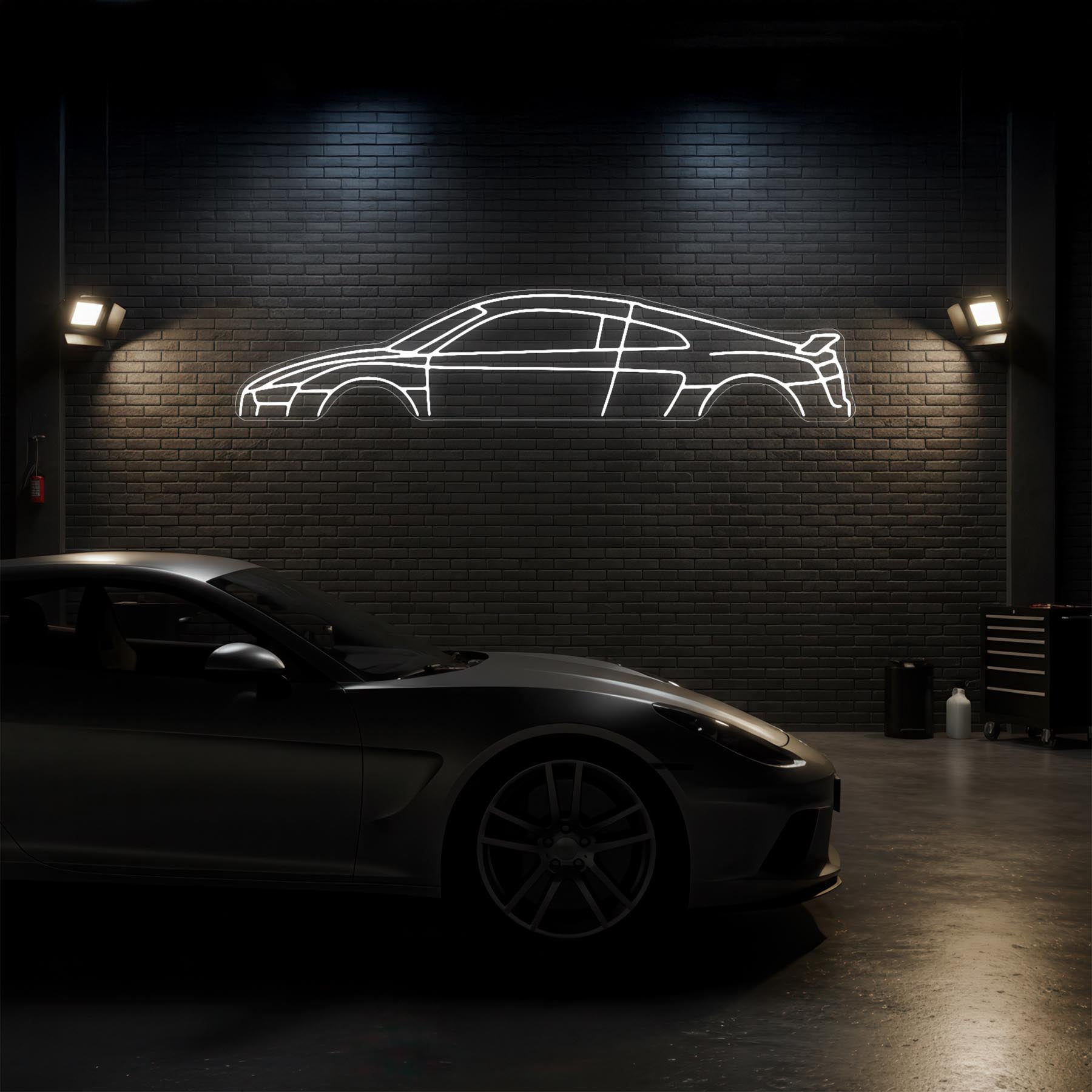 R8 Mk2 Neon Silhouette