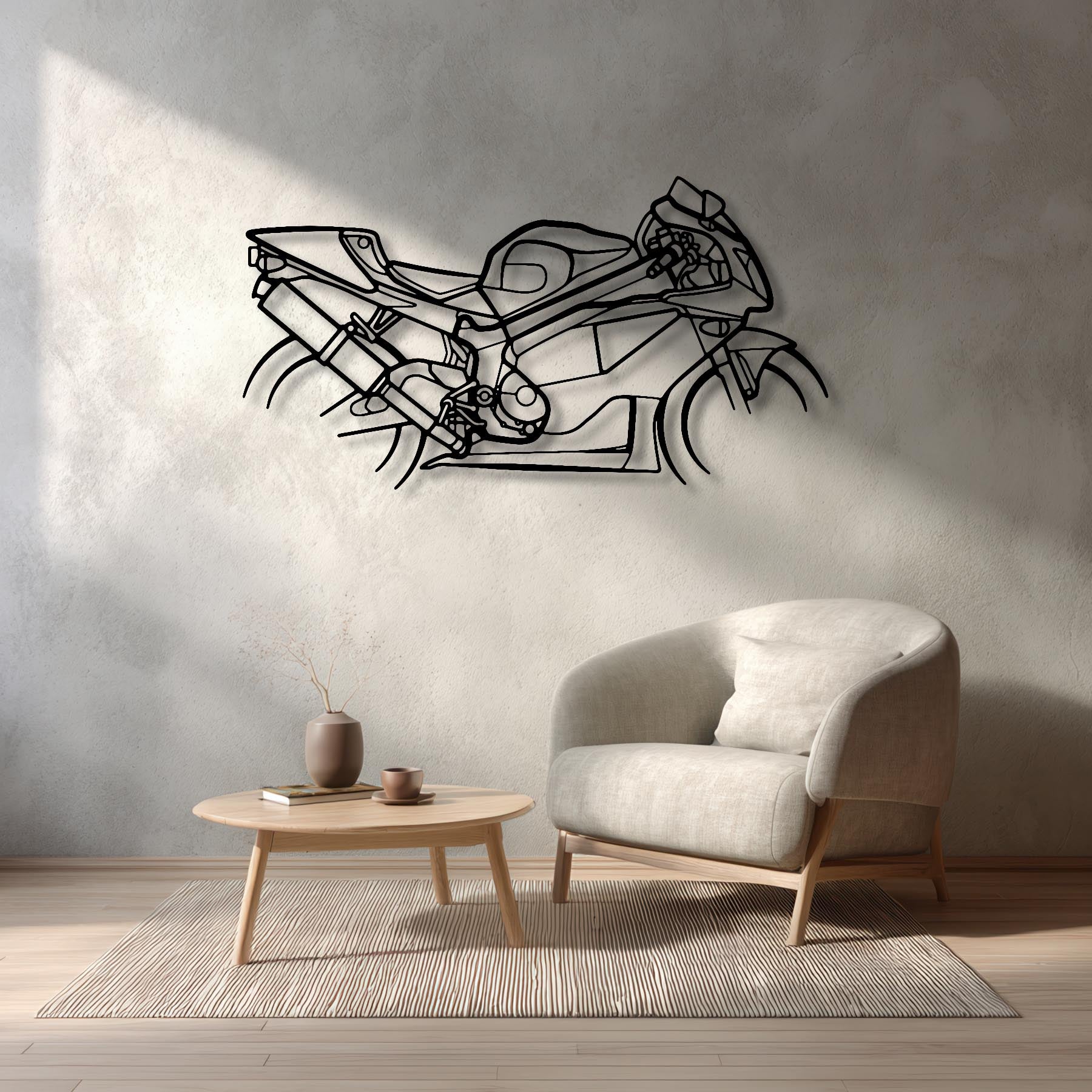 RC51 2000 Silhouette Metal Wall Art