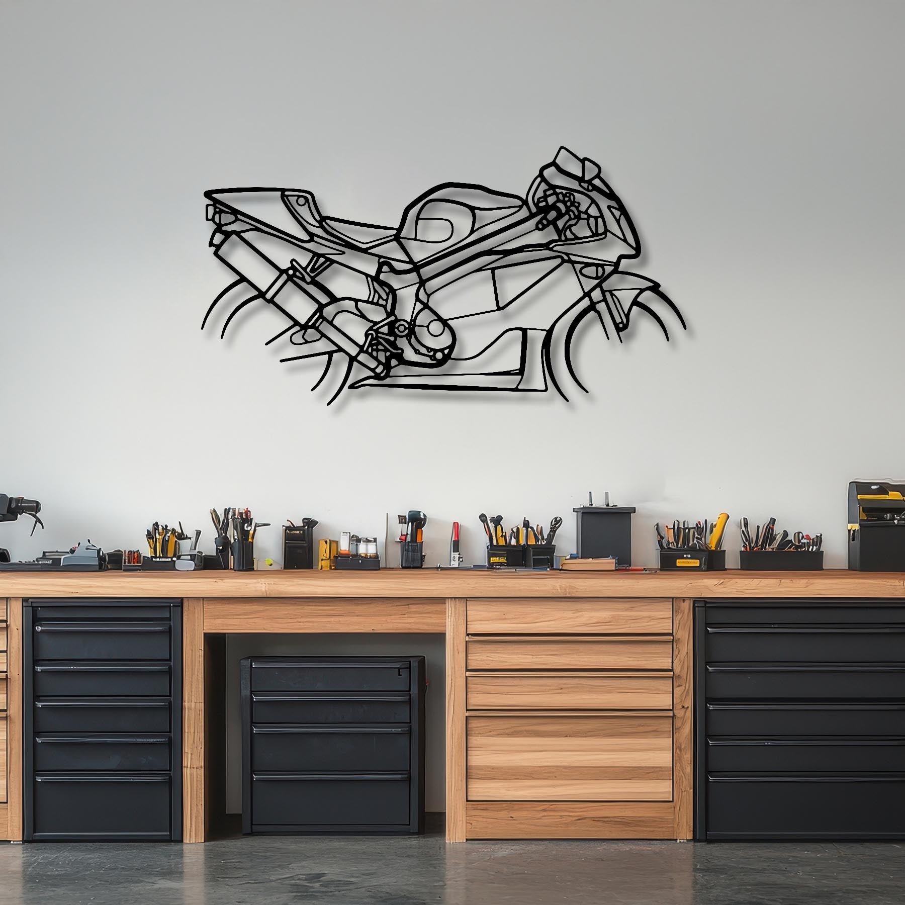 RC51 2000 Silhouette Metal Wall Art