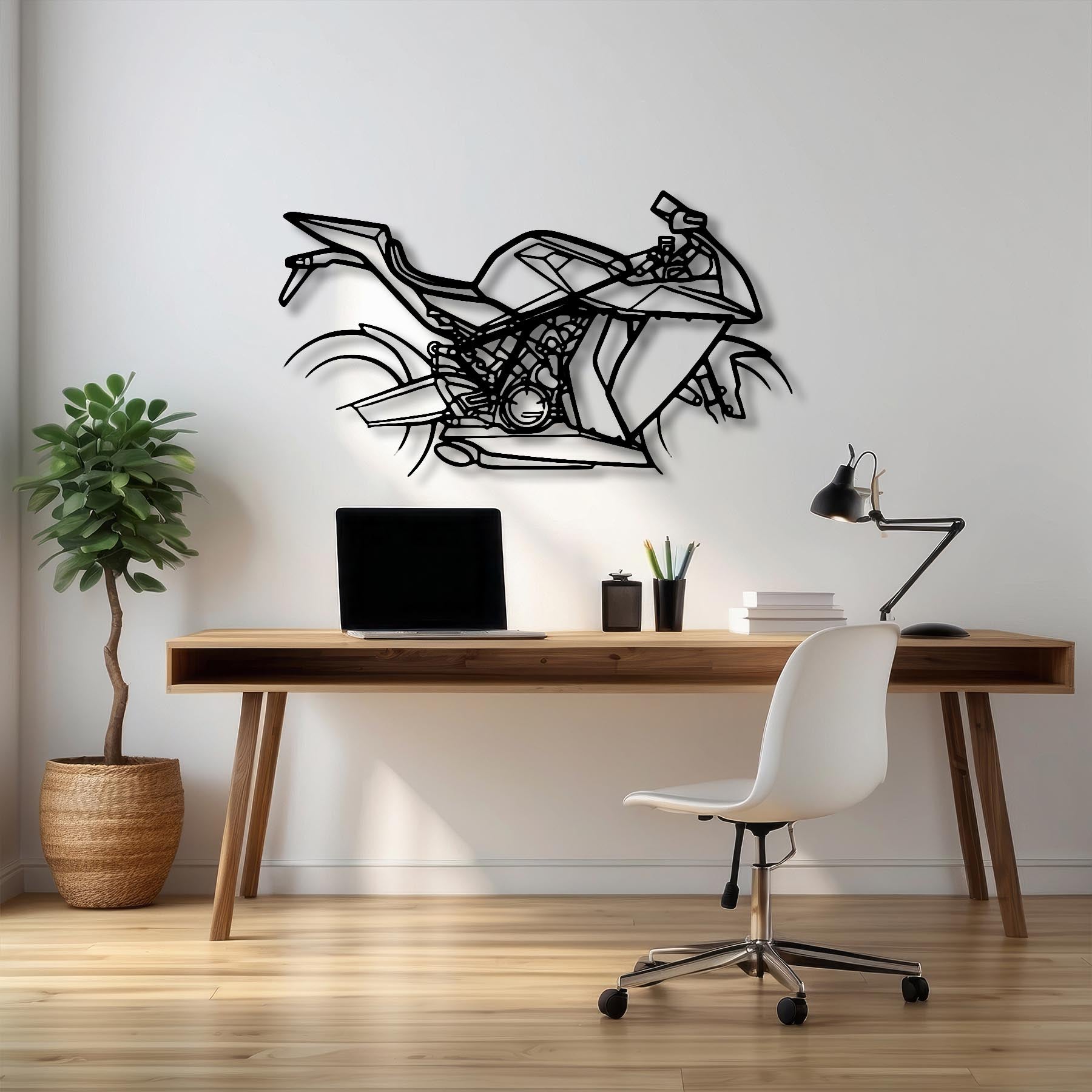 RC8 2008 Silhouette Metal Wall Art