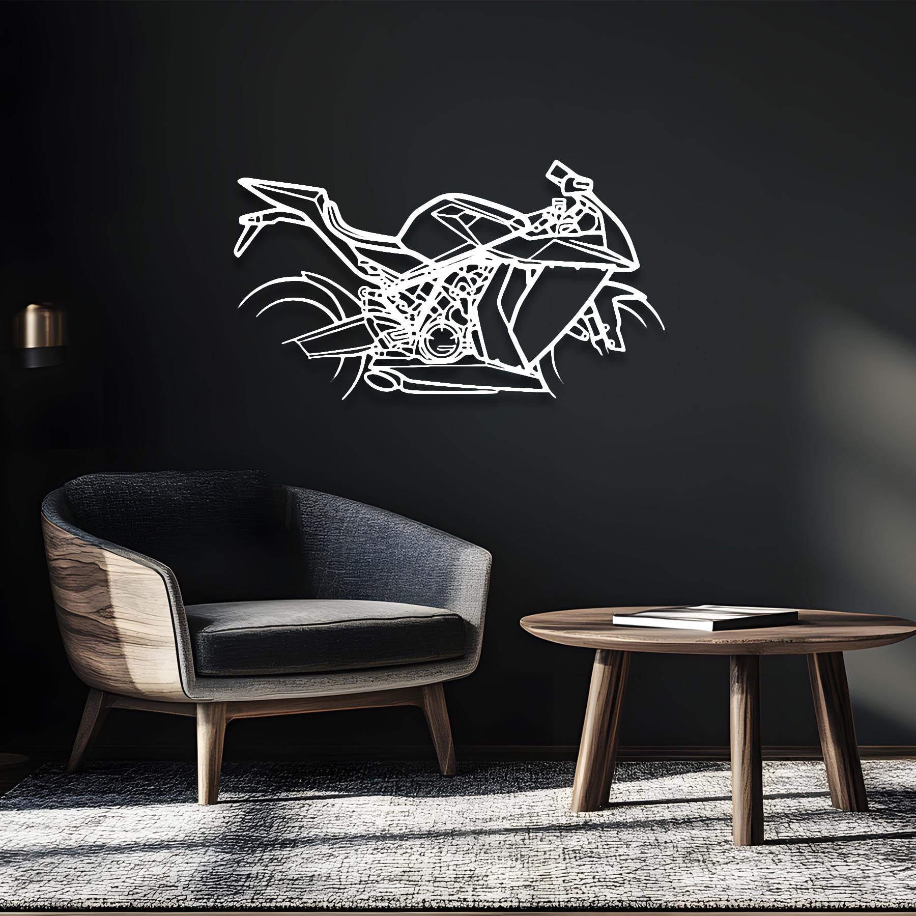 RC8 2008 Silhouette Metal Wall Art