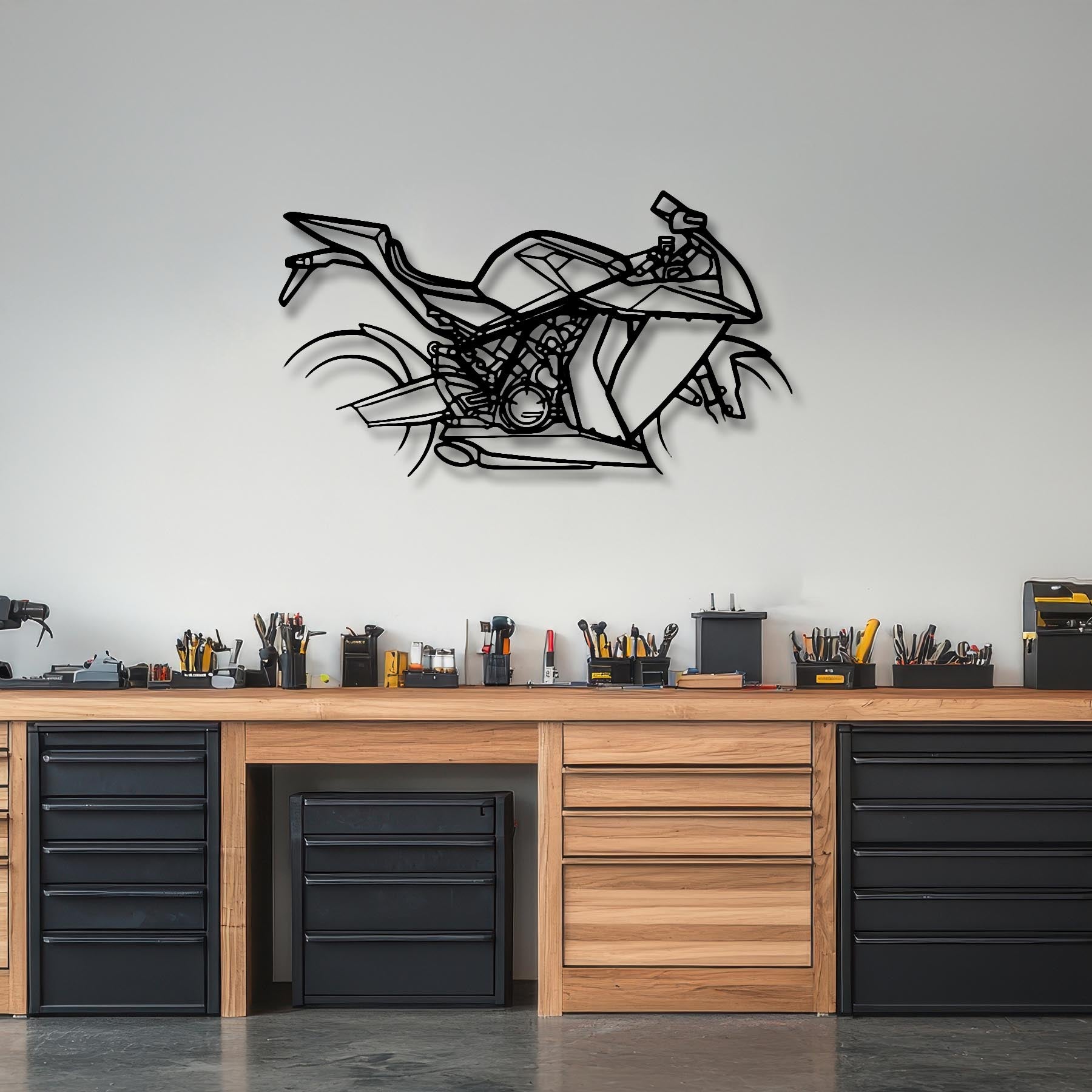 RC8 2008 Silhouette Metal Wall Art