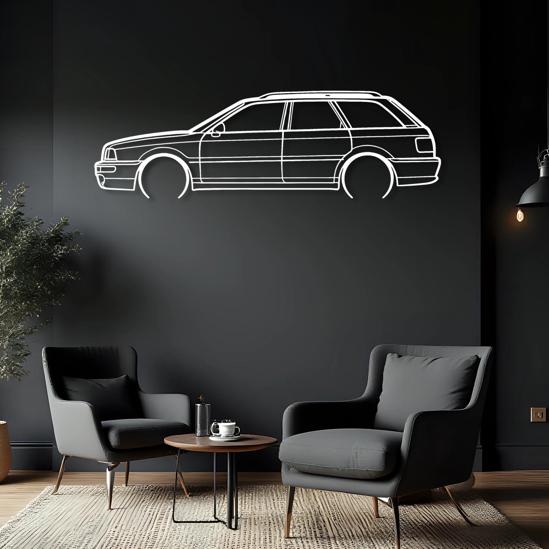 RS2 1994 Detailed Silhouette Metal Wall Art