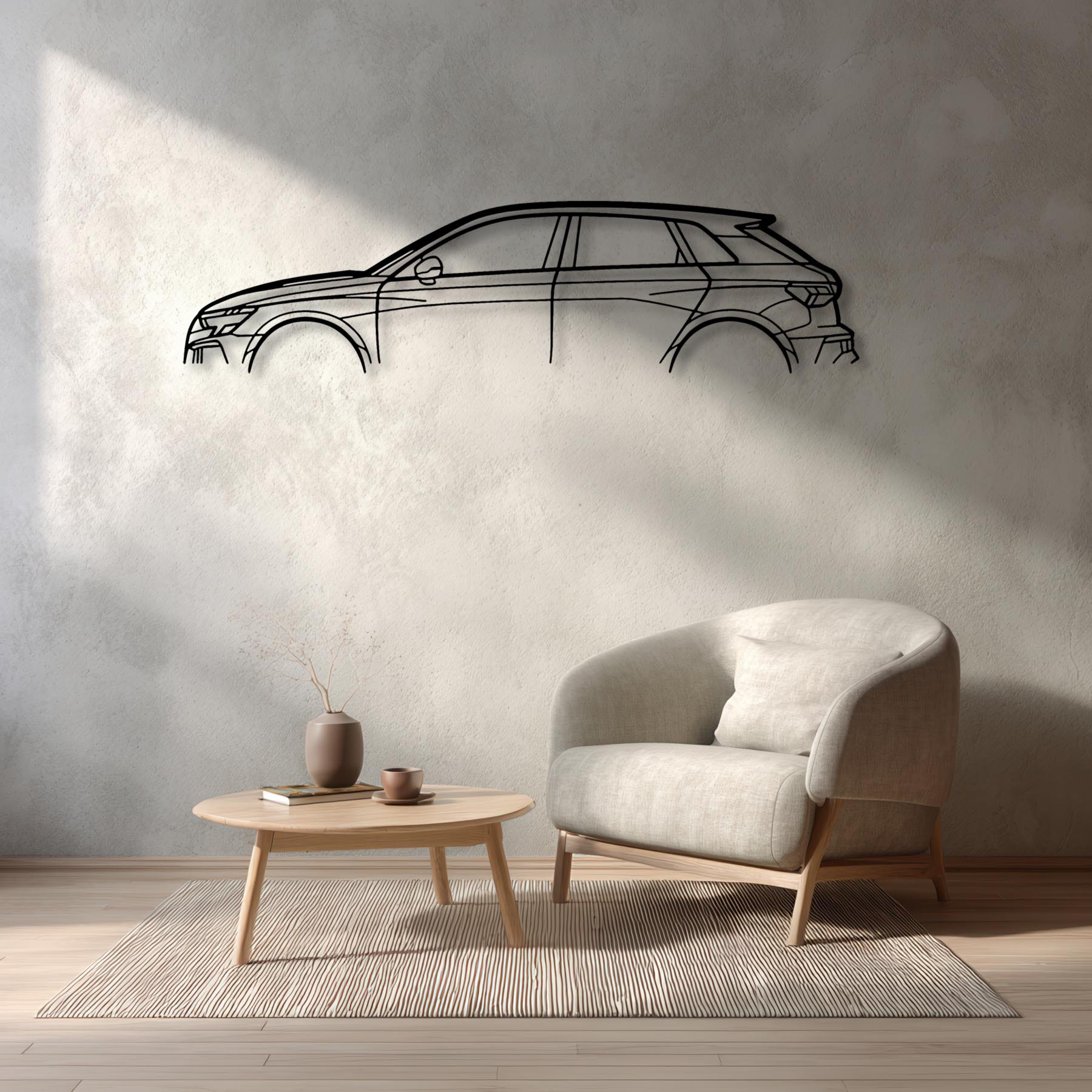 RS3 Sportback 8Y Classic Silhouette Metal Wall Art