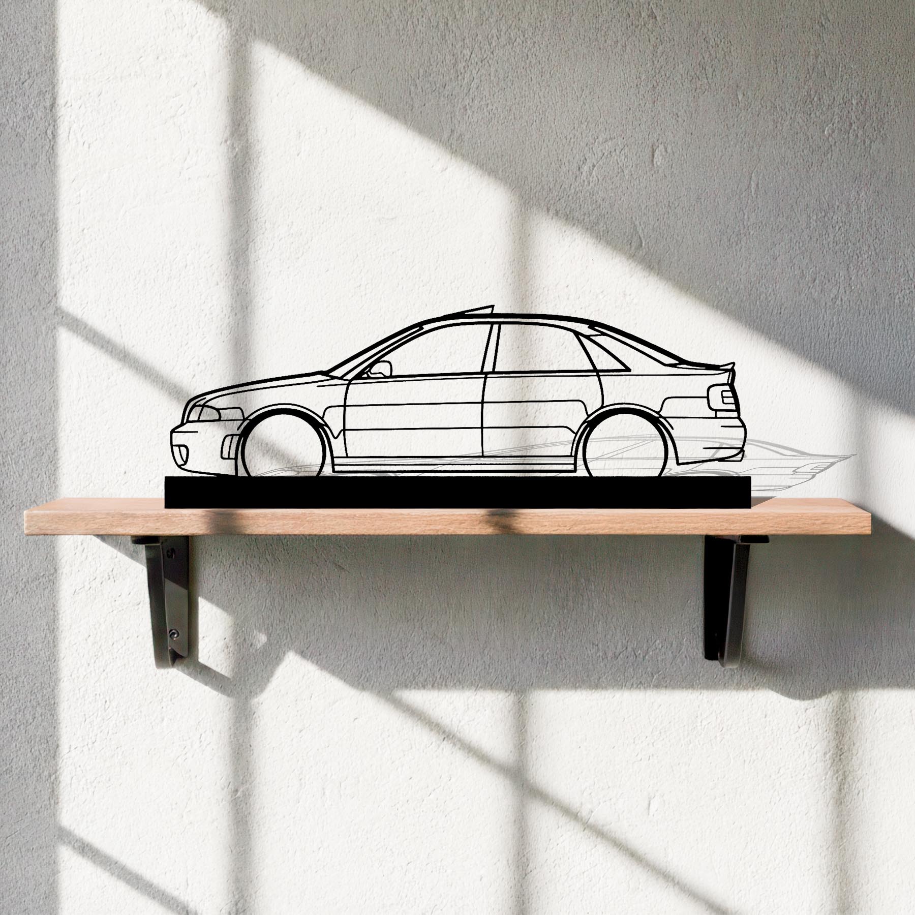 RS4 B5 sedan Silhouette Metal Art Stand