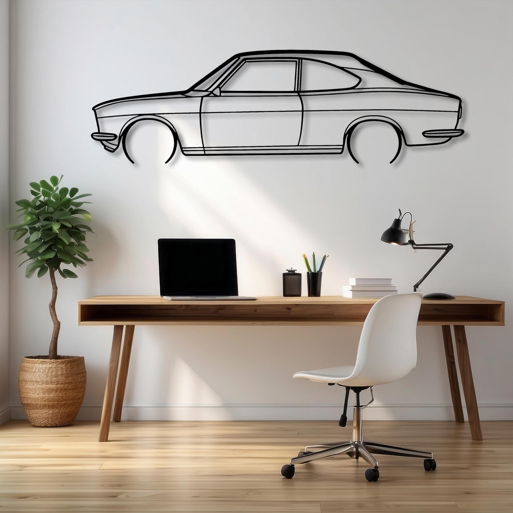 RX2 1972 Detailed Silhouette Metal Wall Art