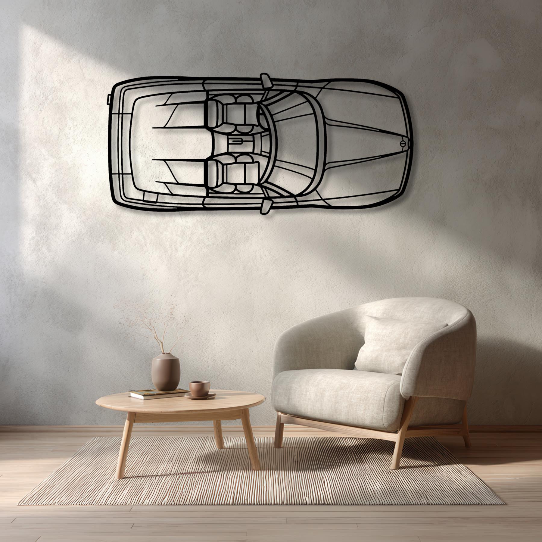 RZ 1992 Top Metal Silhouette Wall Art