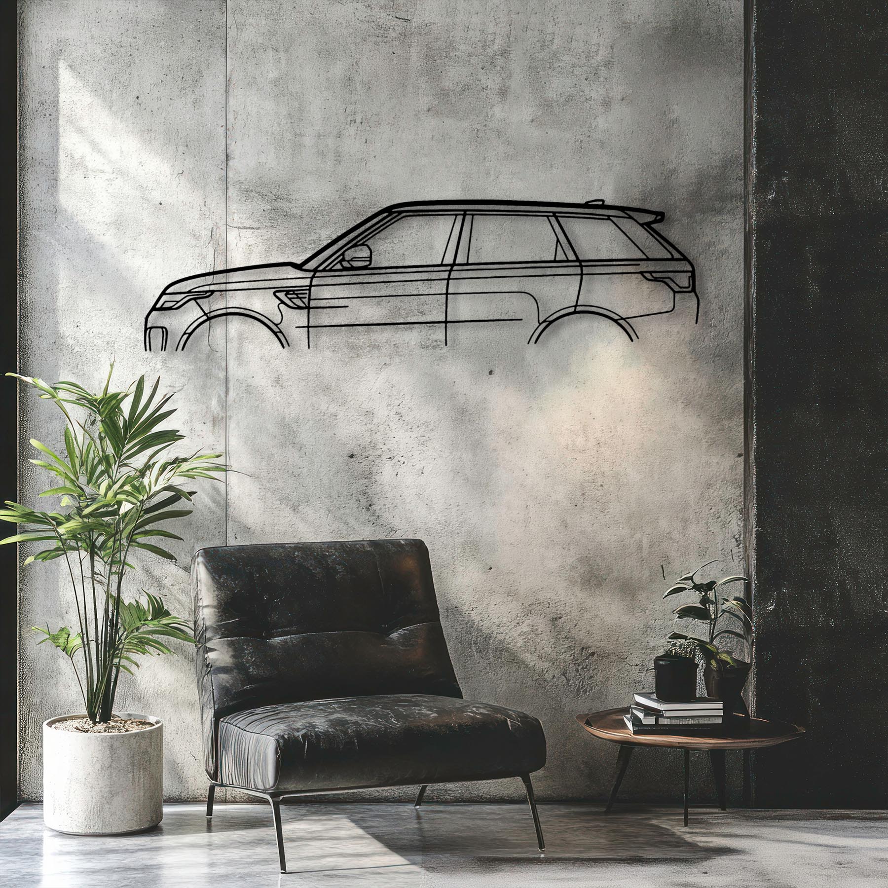 Range SVR Classic Silhouette Metal Wall Art