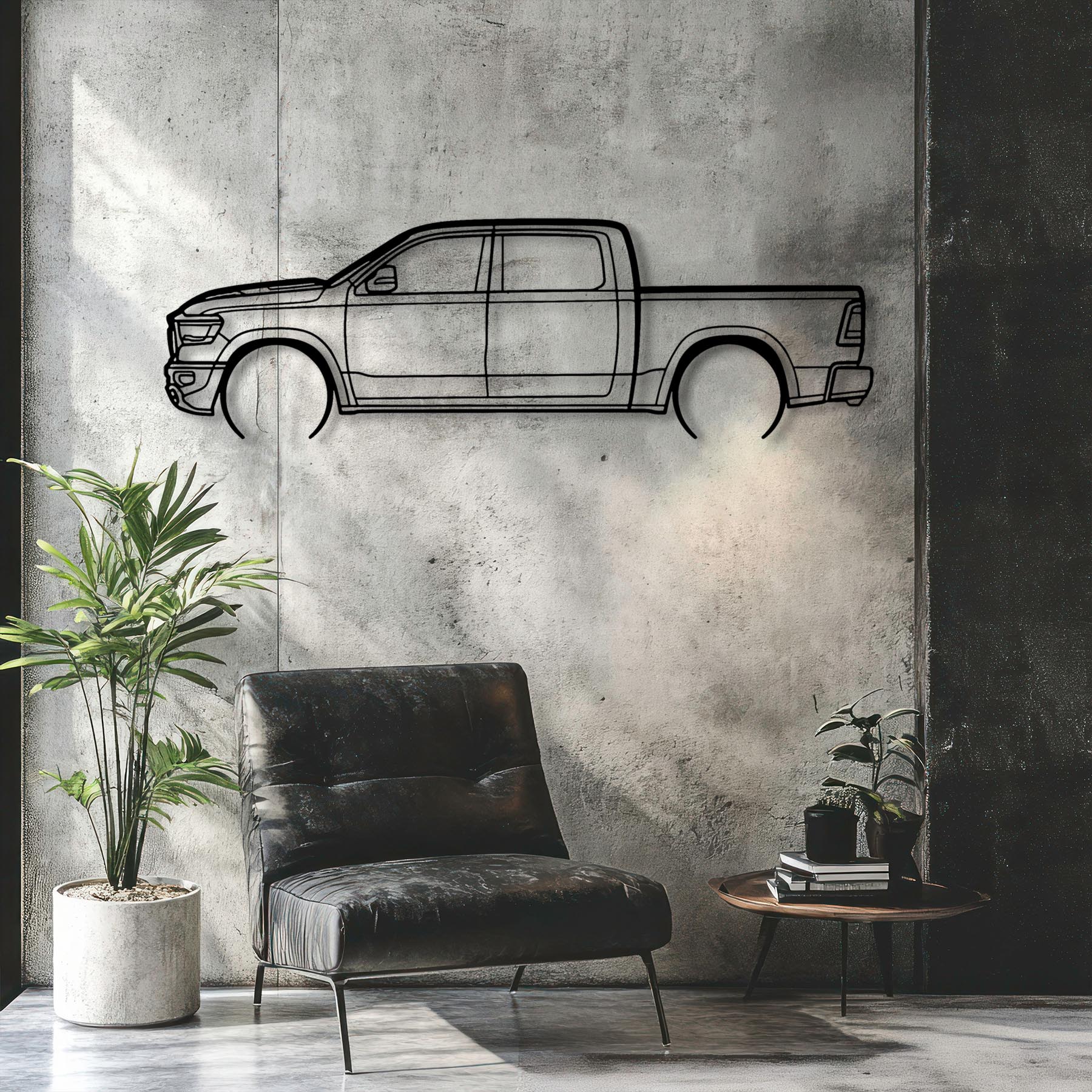 Rebel Detailed Silhouette Metal Wall Art