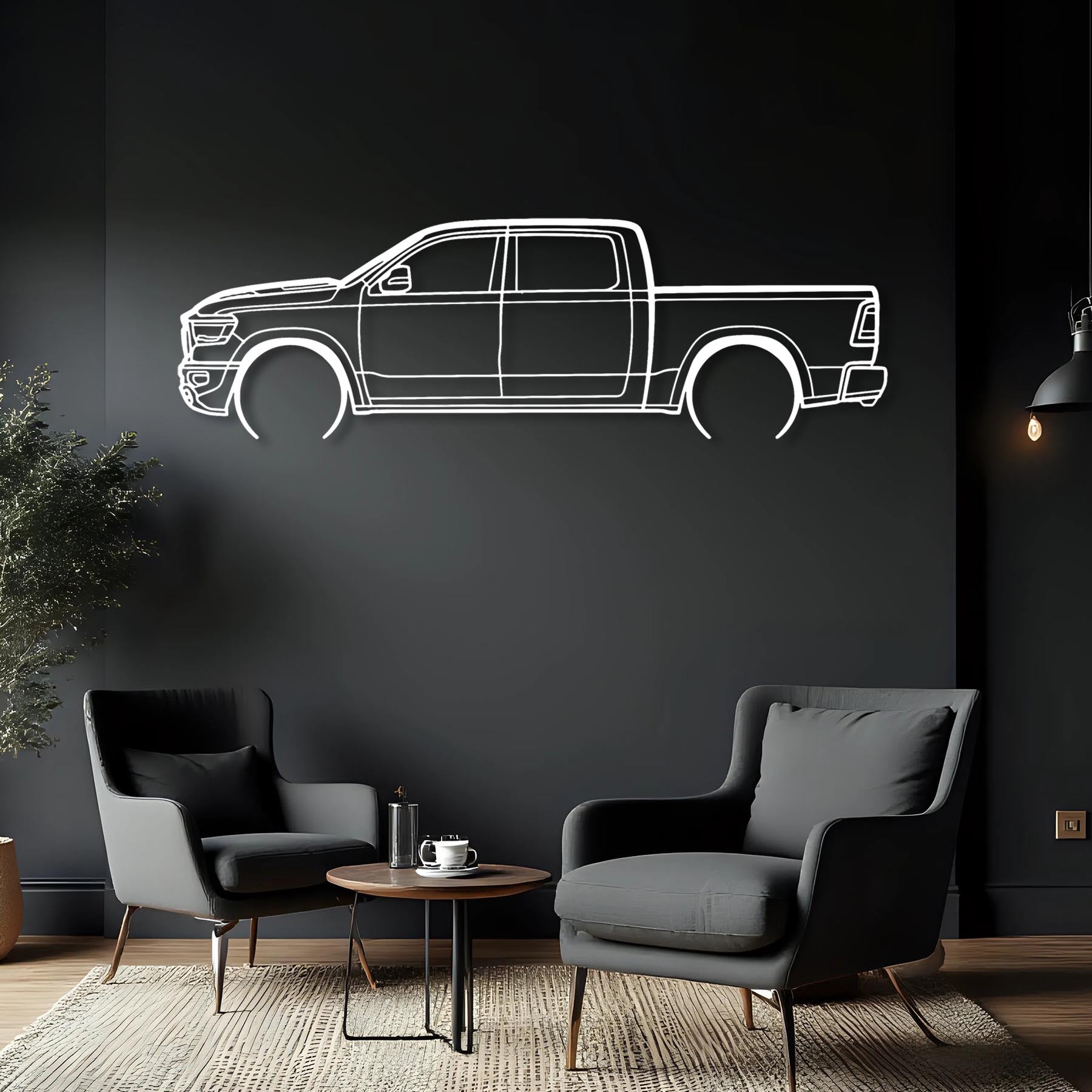 Rebel Detailed Silhouette Metal Wall Art