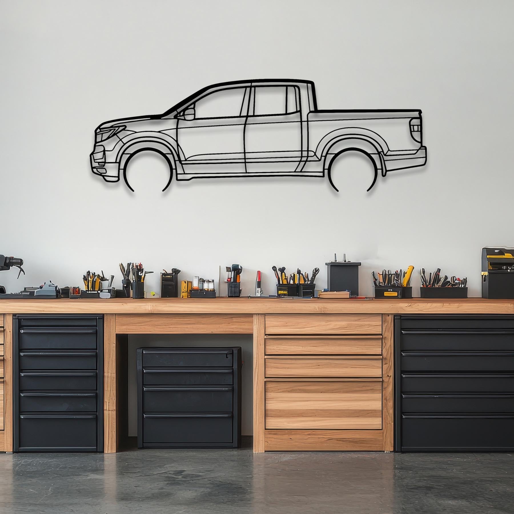Ridgeline 2022 Detailed Silhouette Metal Wall Art