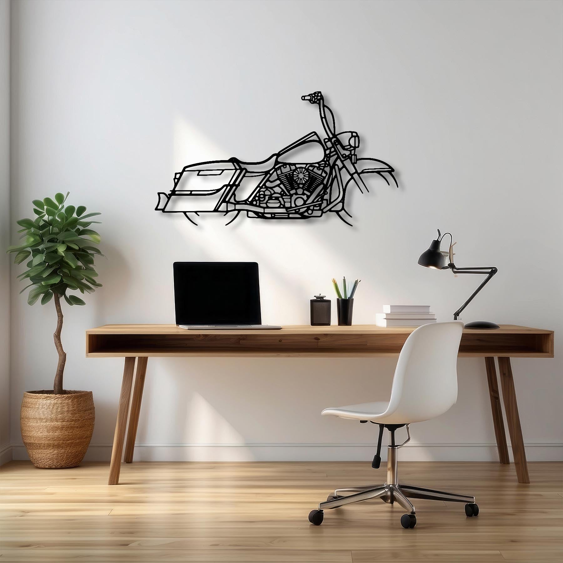 Road King 2014 Silhouette Metal Wall Art