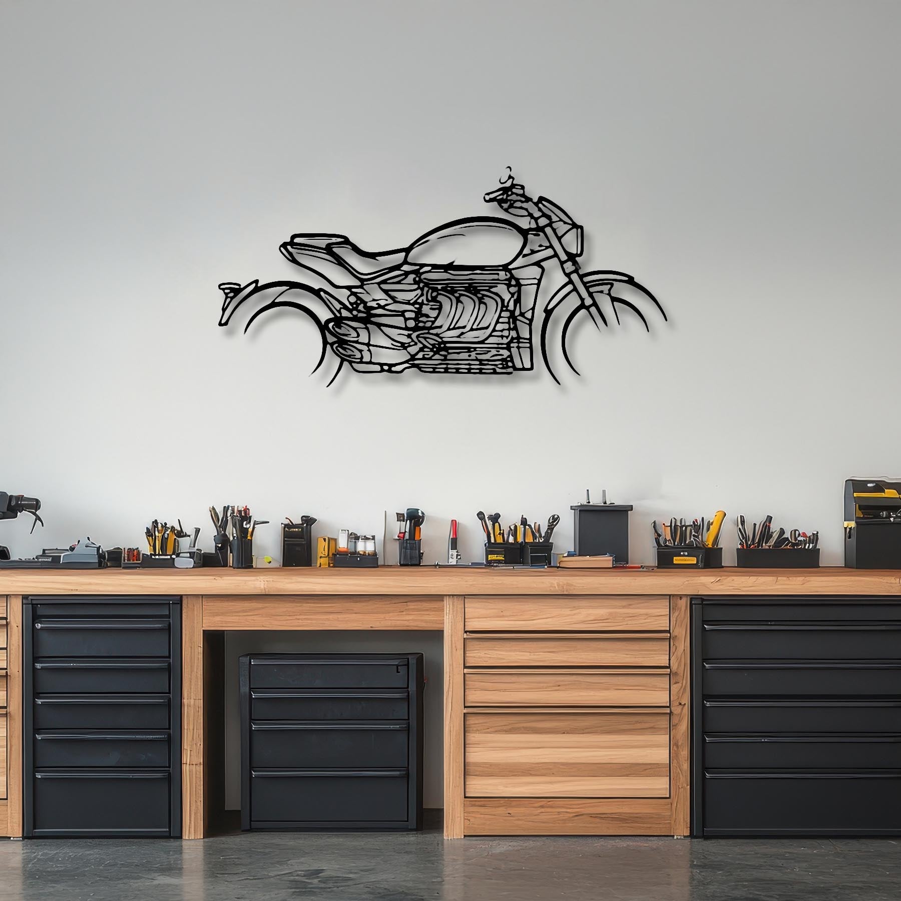 Rocket 3R 2022 Silhouette Metal Wall Art