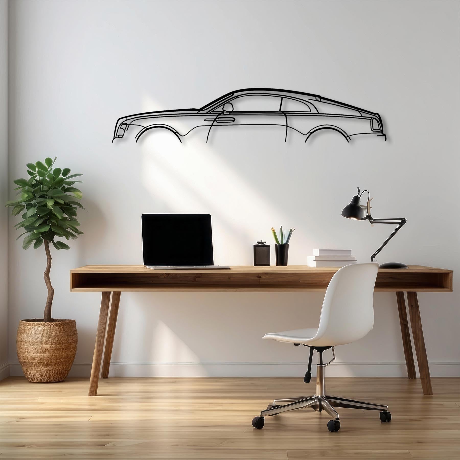 Royce Wraith Classic Silhouette Metal Wall Art