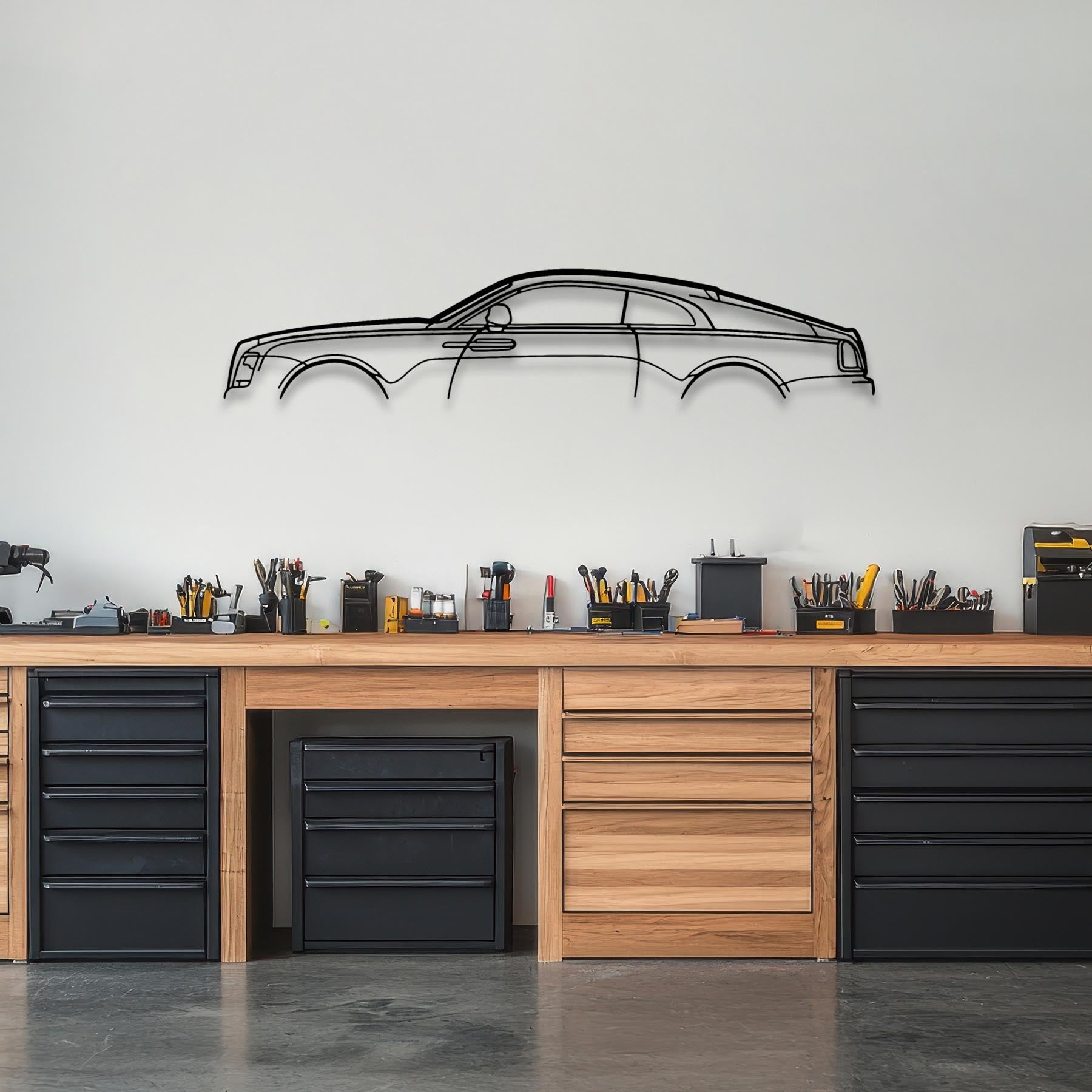 Royce Wraith Classic Silhouette Metal Wall Art