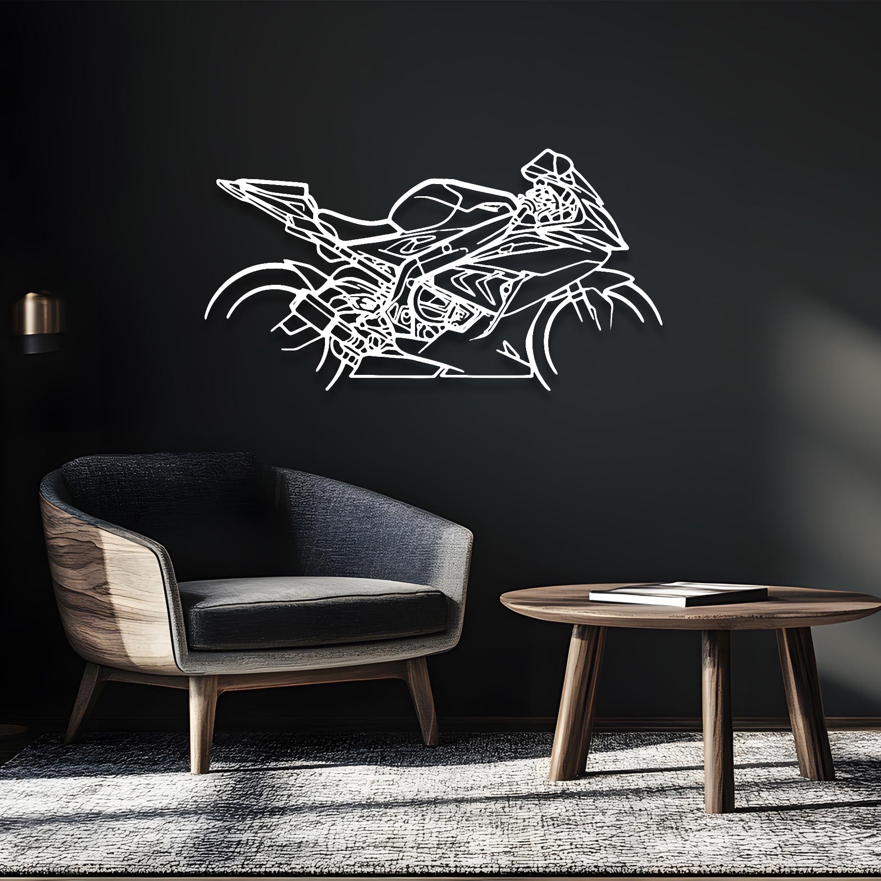 S1000RR 2018 Silhouette Metal Wall Art