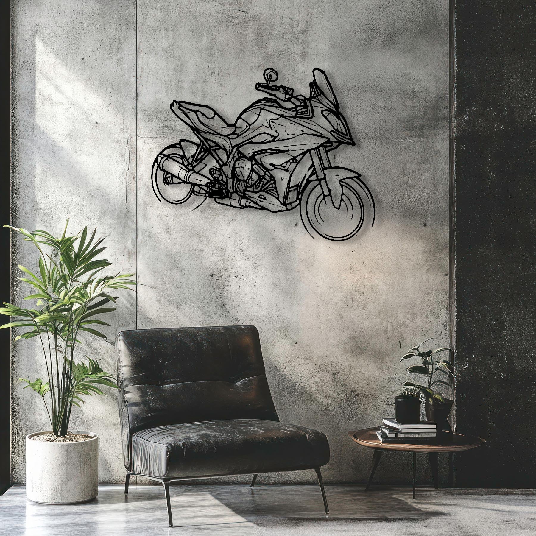 S1000xr 2019 Angle Silhouette Metal Wall Art