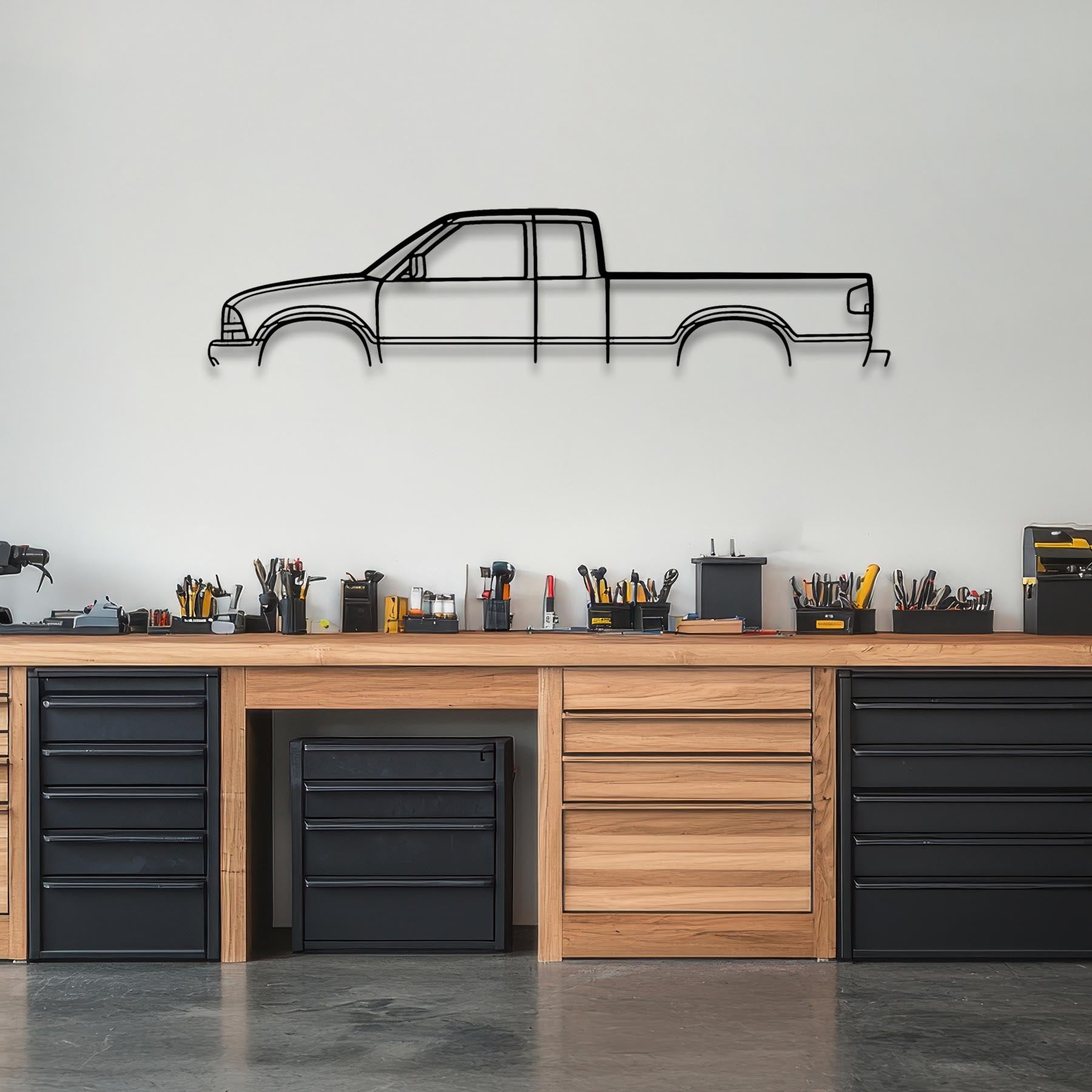 S10 2001 Classic Silhouette Metal Wall Art