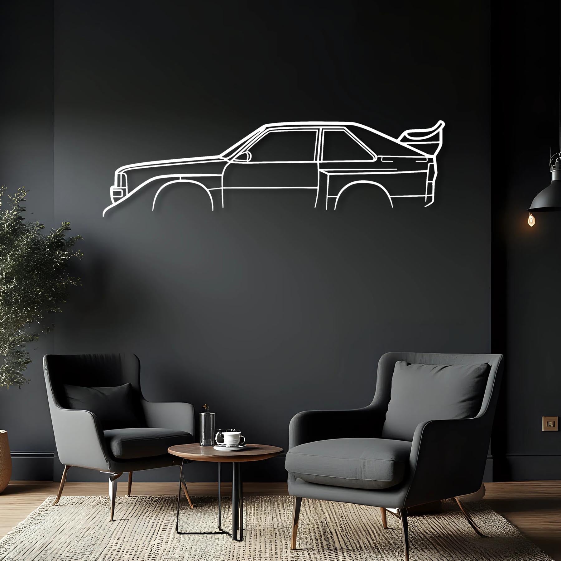 S1 Classic Silhouette Metal Wall Art