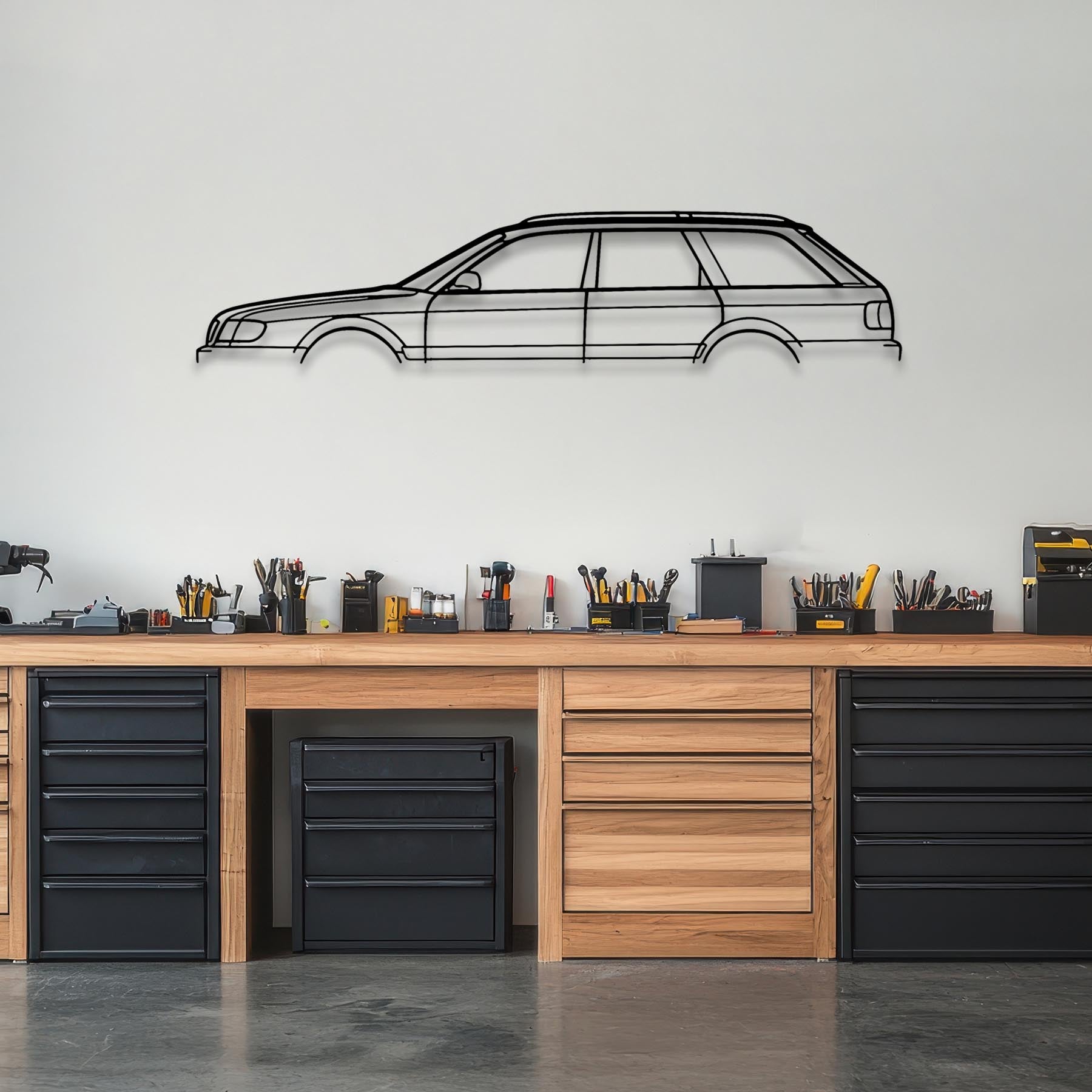 S6 C4 1996 Classic Silhouette Metal Wall Art