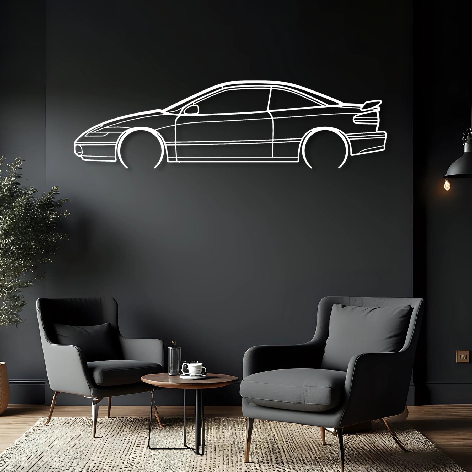 SC2 1995 Detailed Silhouette Metal Wall Art