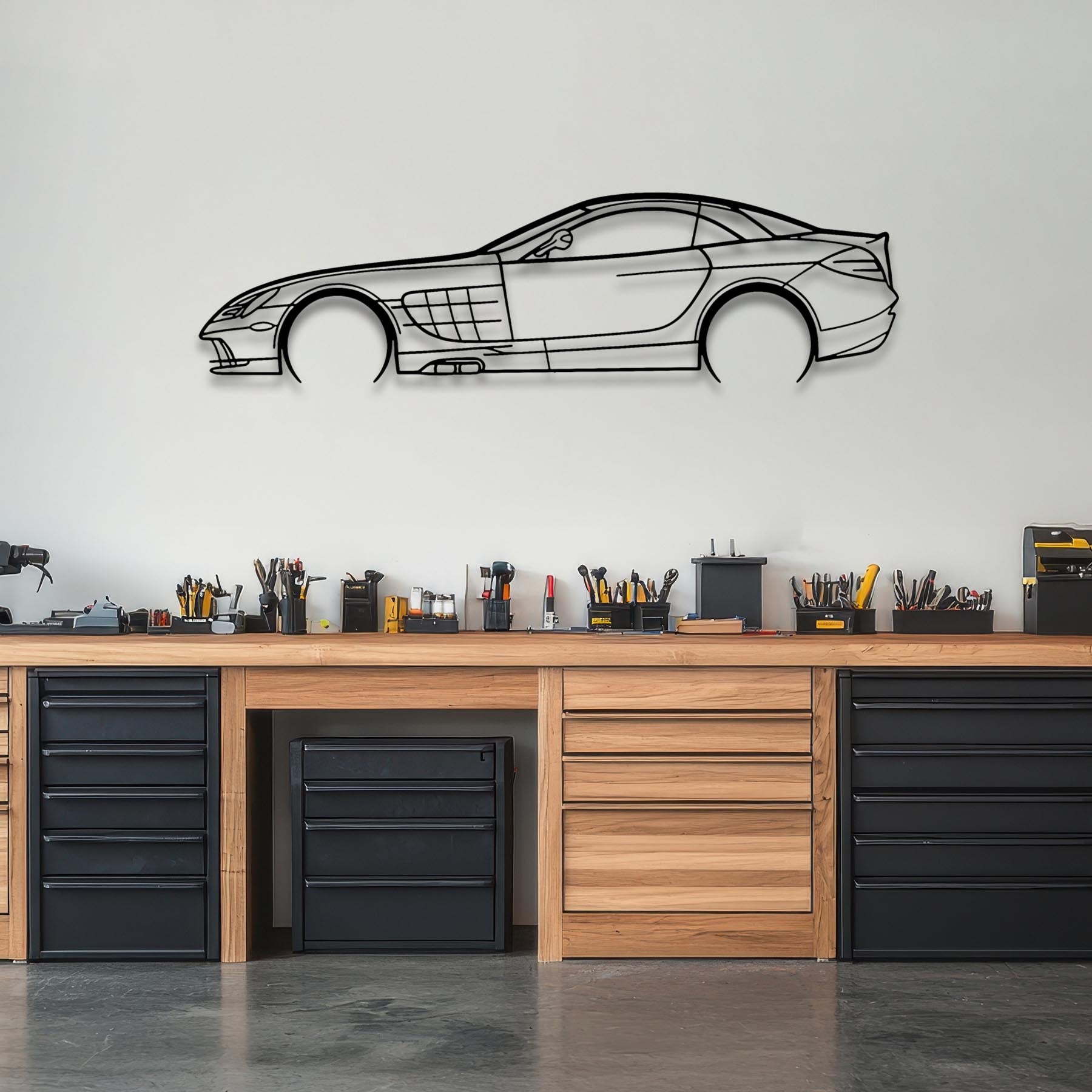 SLR 2008 Detailed Silhouette Metal Wall Art