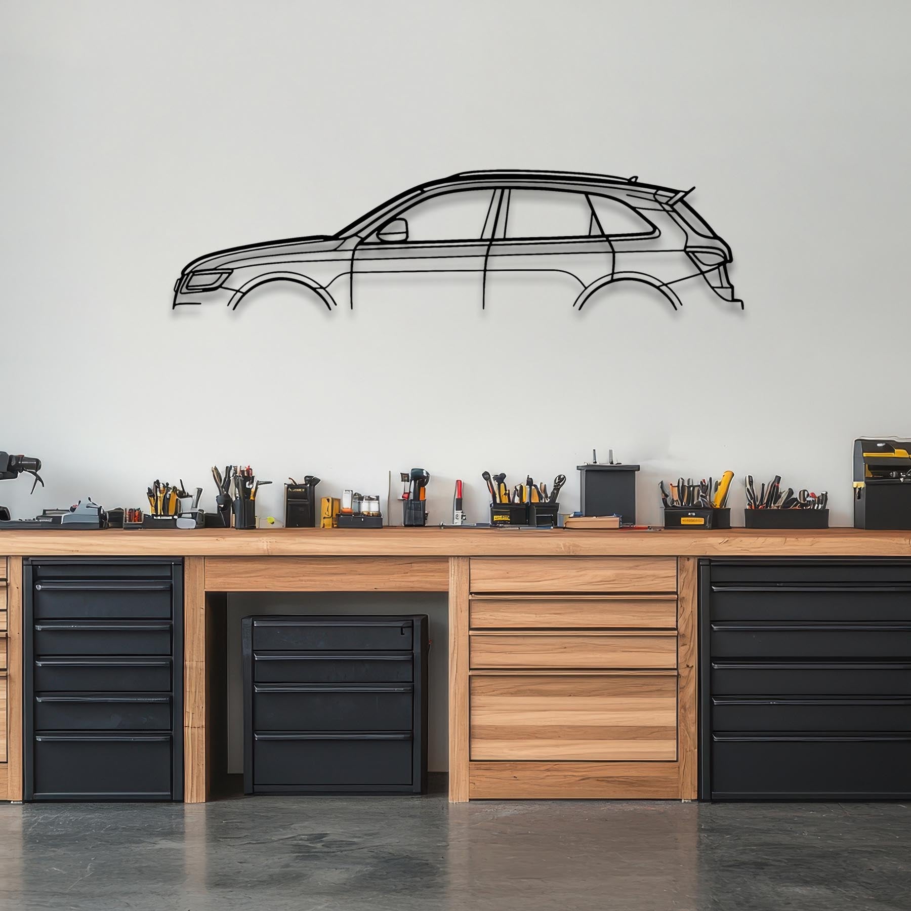 SQ5 2018 Classic Silhouette Metal Wall Art