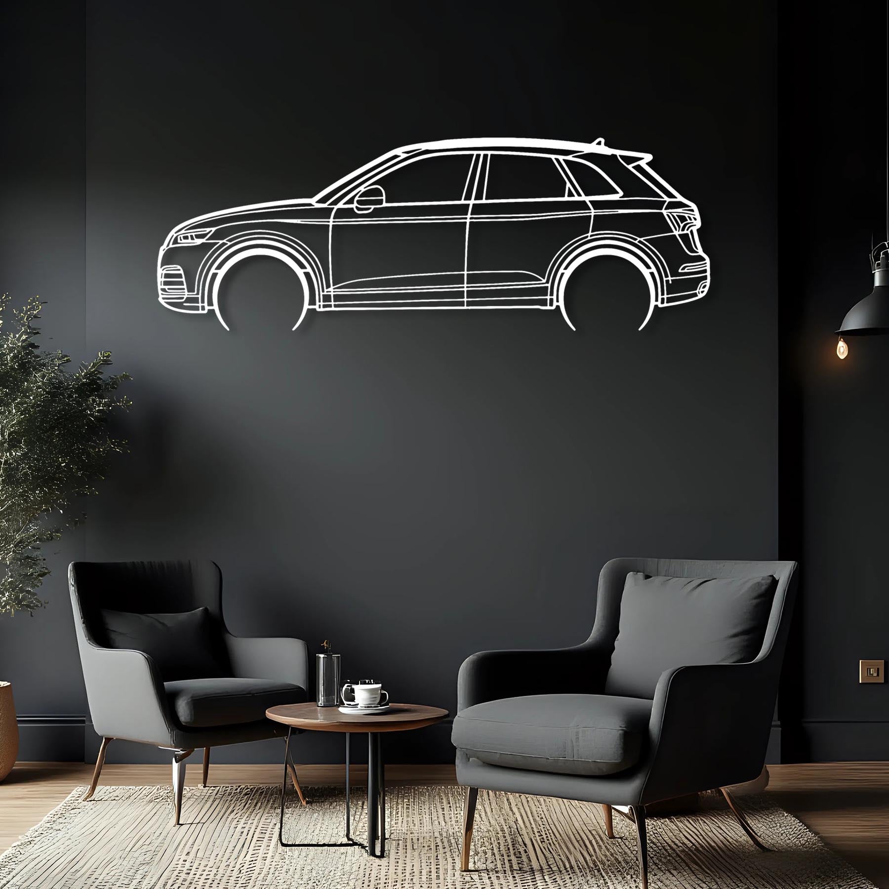 SQ5 2018 Detailed Silhouette Metal Wall Art