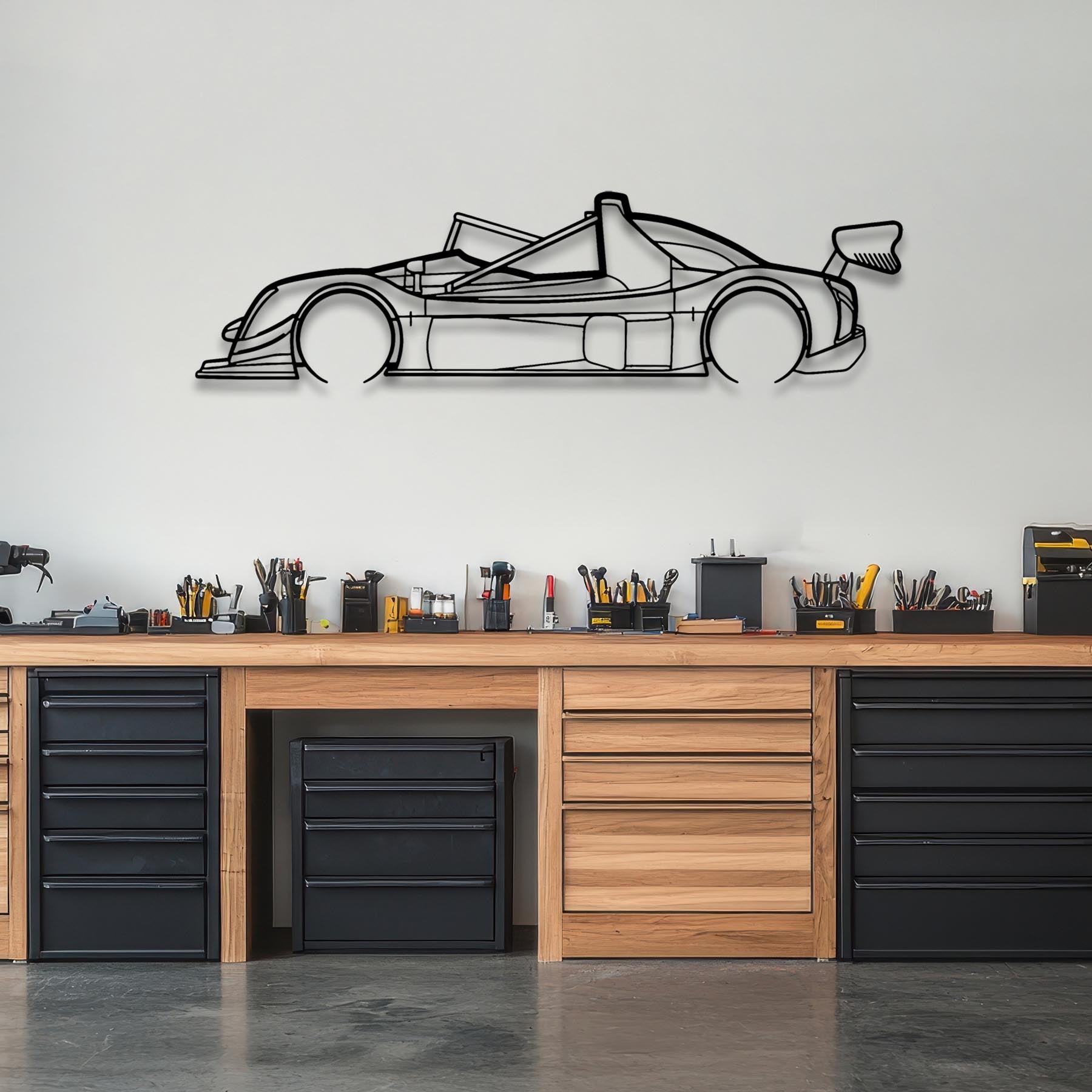 SR10 Detailed Silhouette Metal Wall Art
