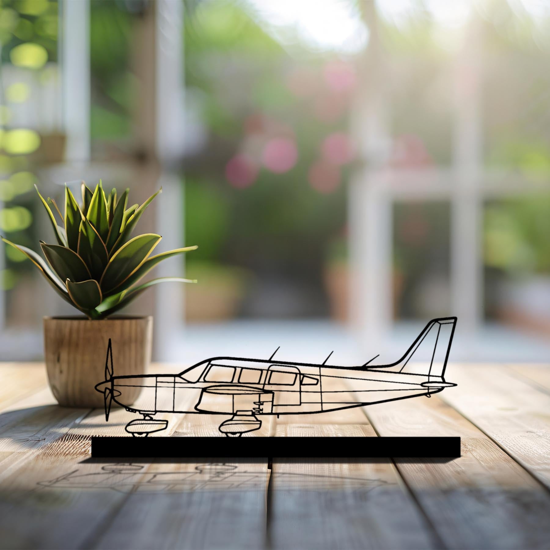 Saratoga PA-32 Silhouette Metal Art Stand