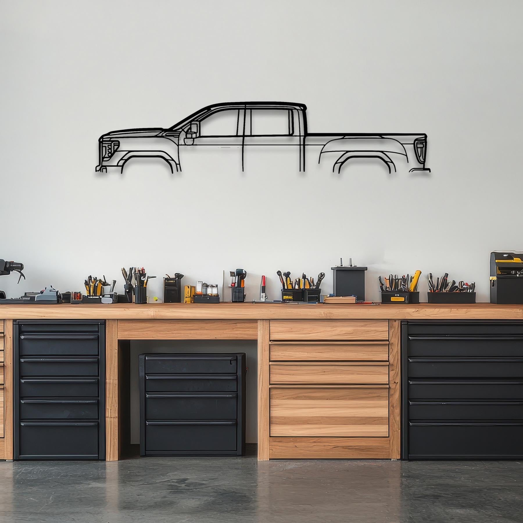 Sierra 2500 GT4 Classic Silhouette Metal Wall Art