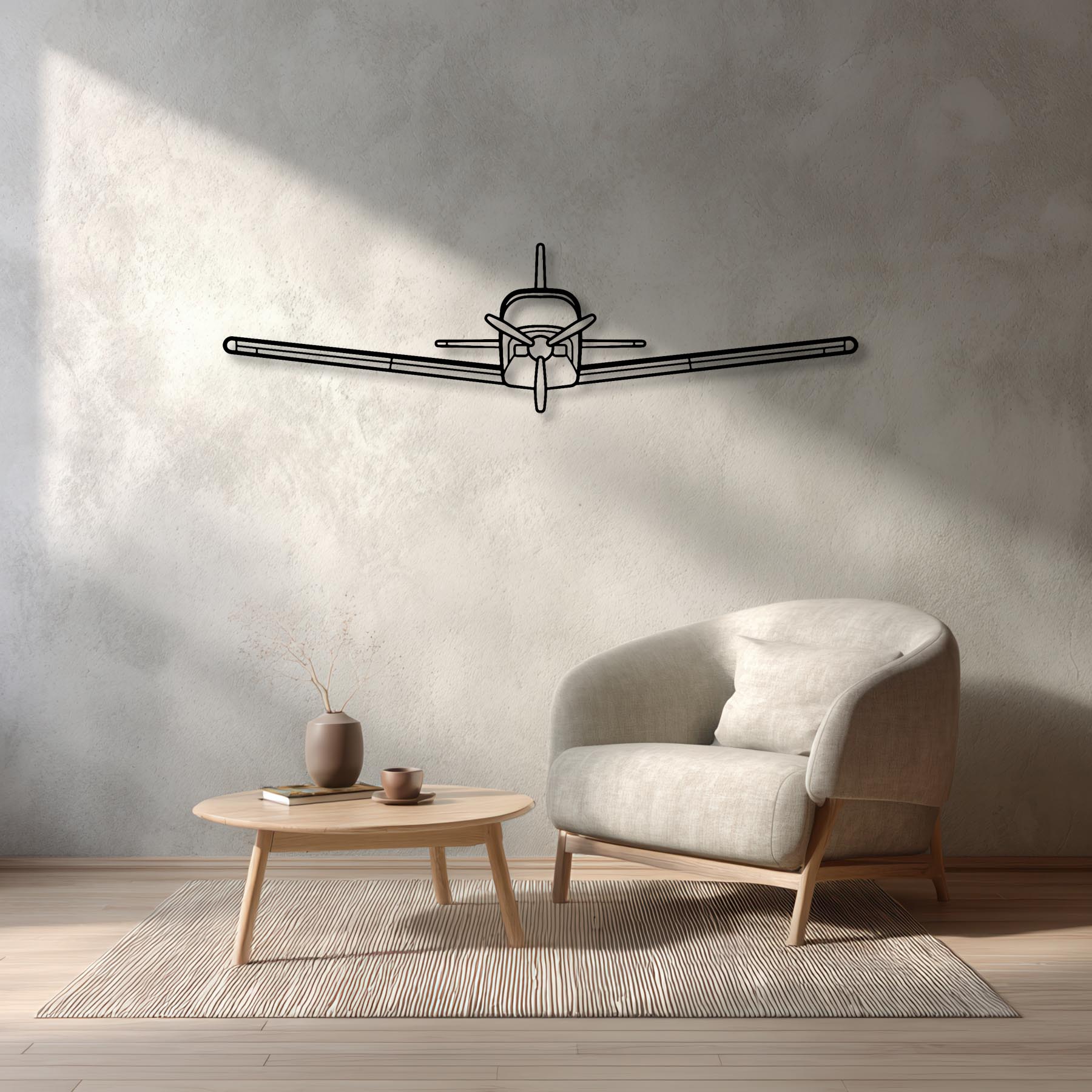 Sierra Front Metal Aircraft Wall Art - NCP0444