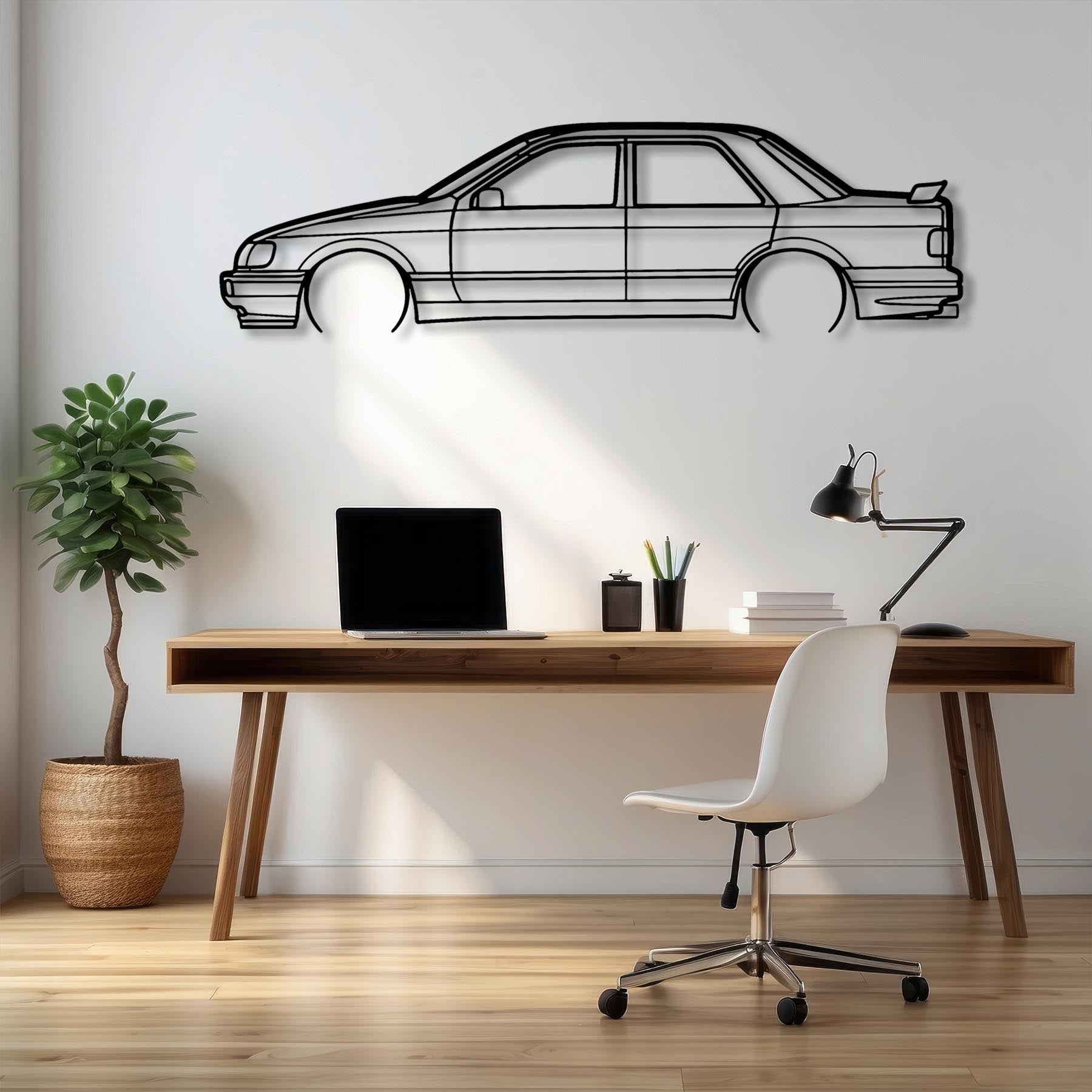 Sierra RS 1989 V2 Detailed Silhouette Metal Wall Art