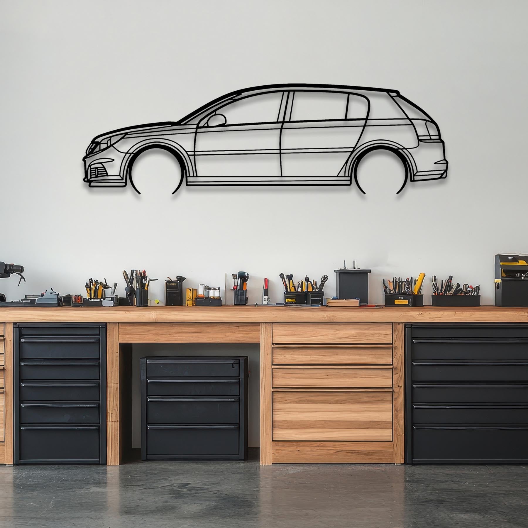 Signum V6 2006 Detailed Silhouette Metal Wall Art