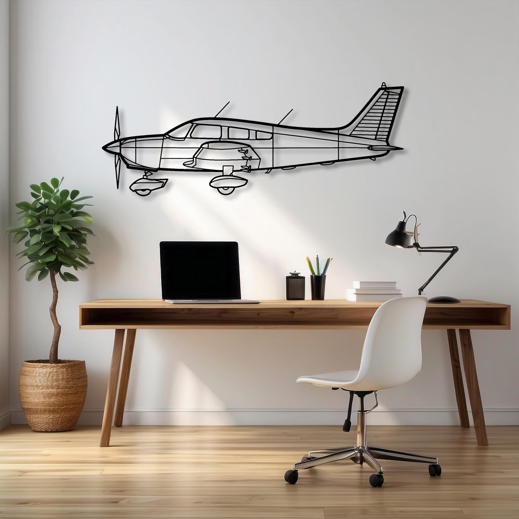 Sinus Max Angle Metal Aircraft Wall Art - NCP0596