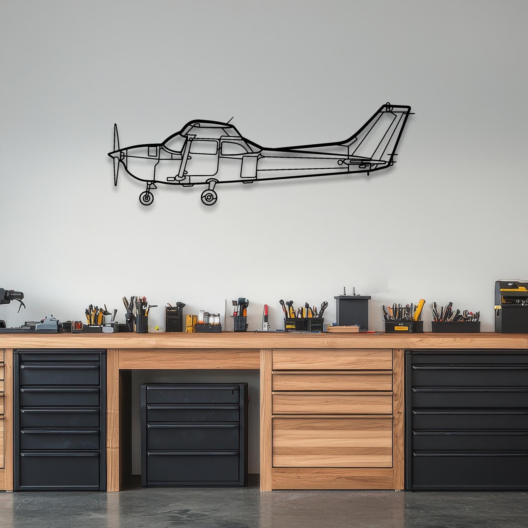 Skyhawk 172 Metal Aircraft Wall Art - NCP0126