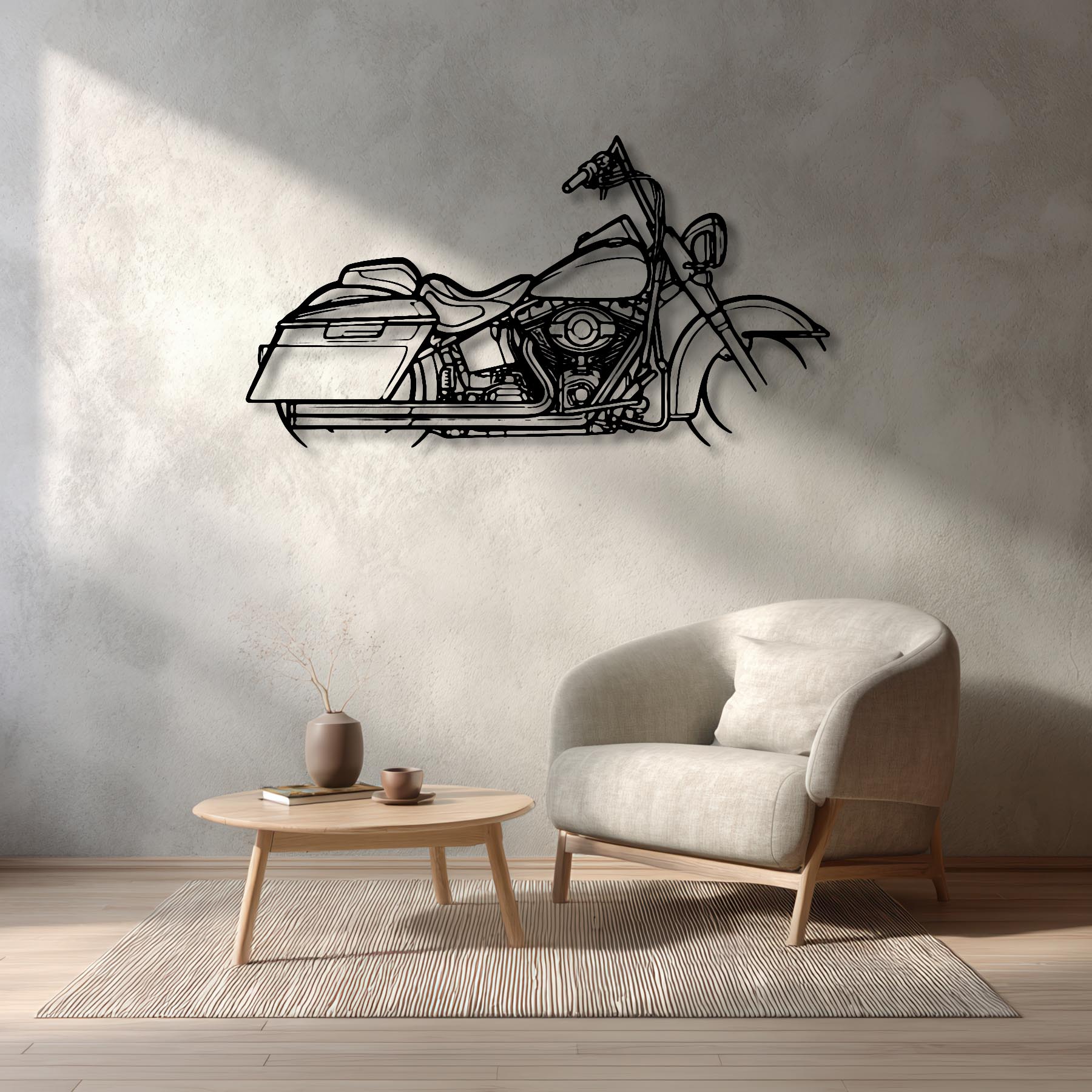 Softail Deluxe 2007 Silhouette Metal Wall Art