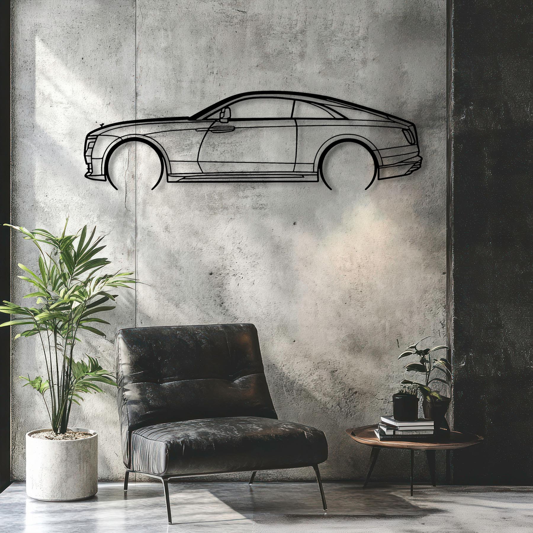 Spectre Detailed Silhouette Metal Wall Art