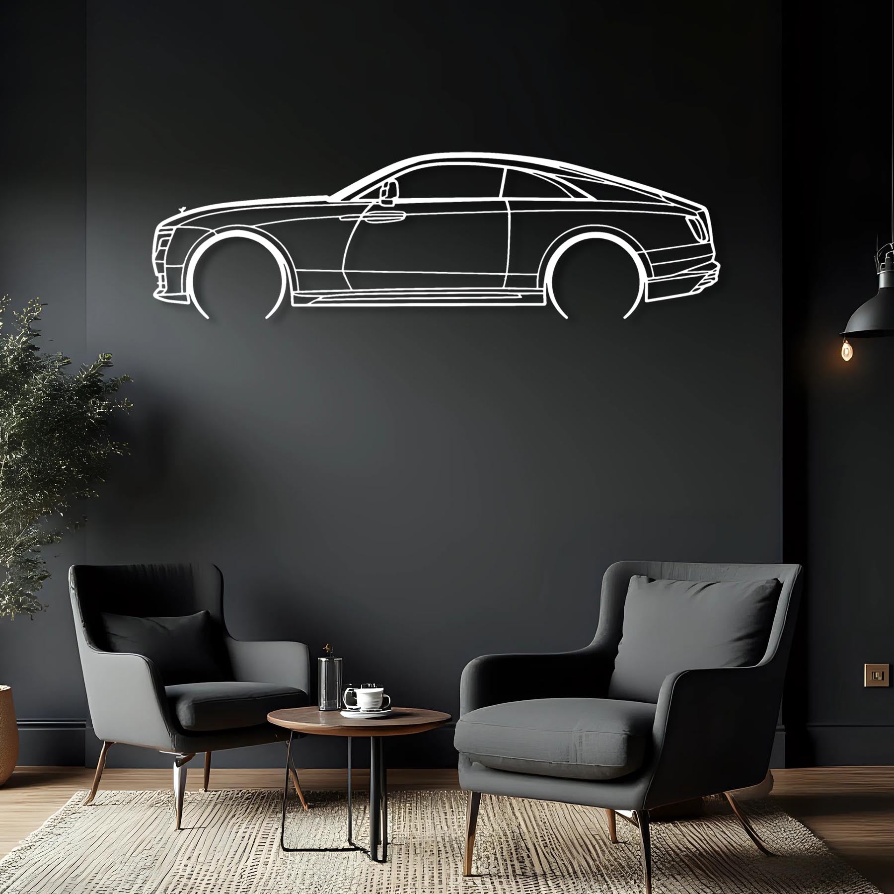 Spectre Detailed Silhouette Metal Wall Art