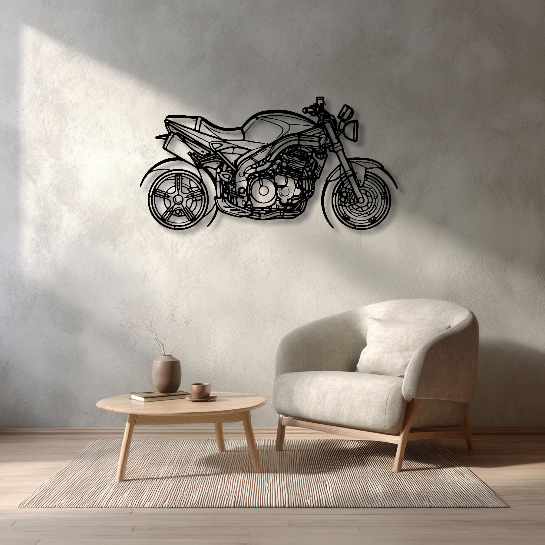 Speed Triple 2007 Silhouette Metal Wall Art