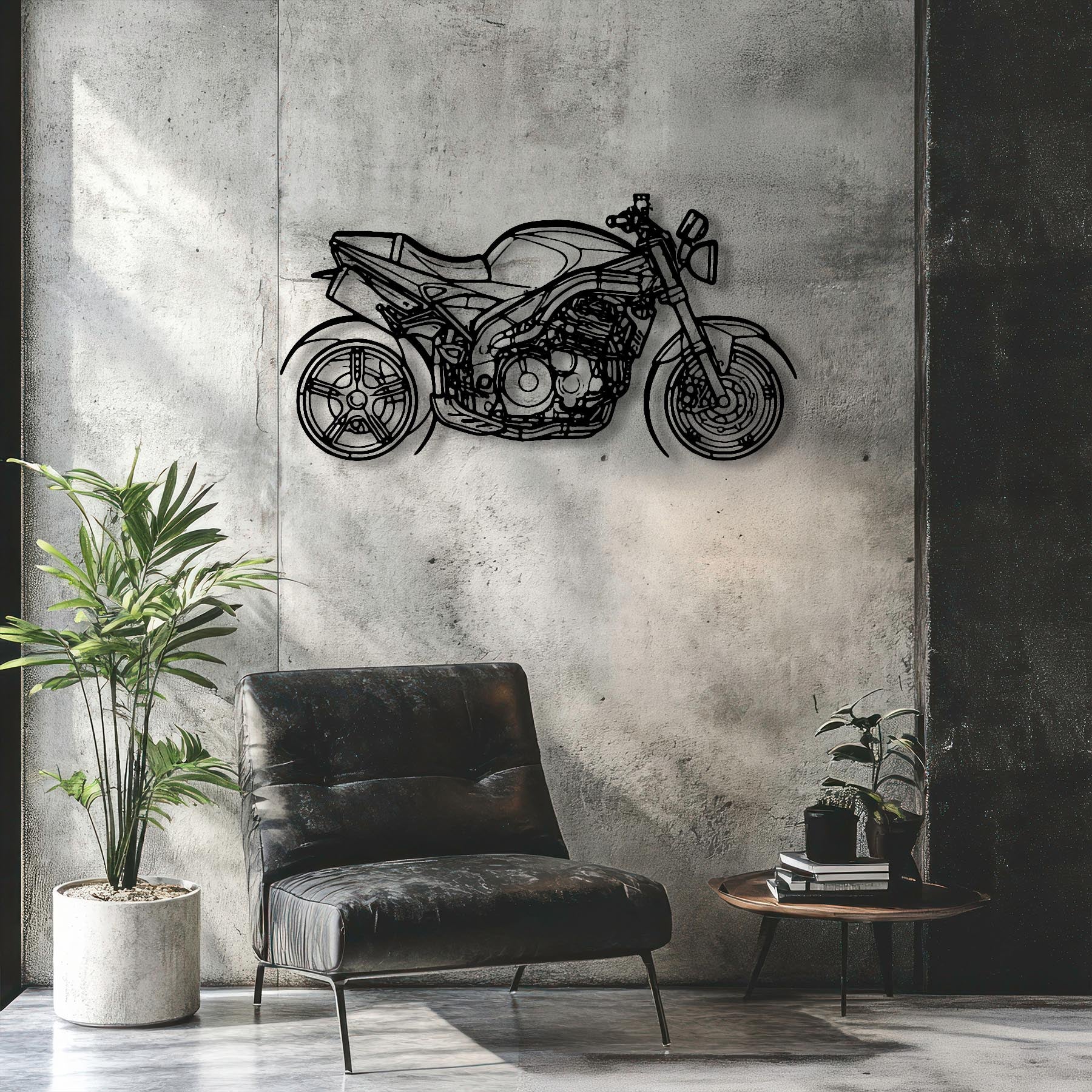 Speed Triple 2007 Silhouette Metal Wall Art