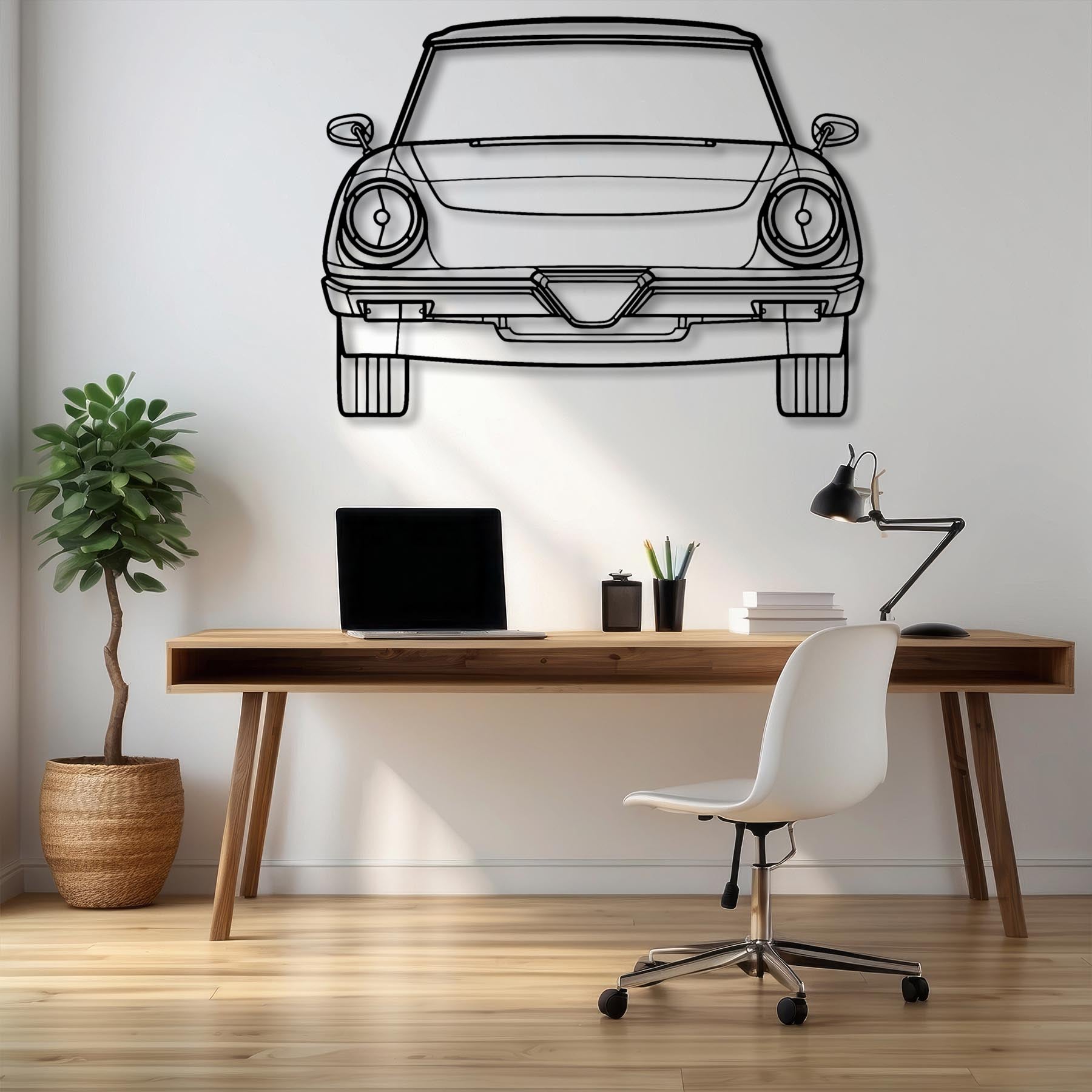 Spider 1984 Front Silhouette Metal Wall Art