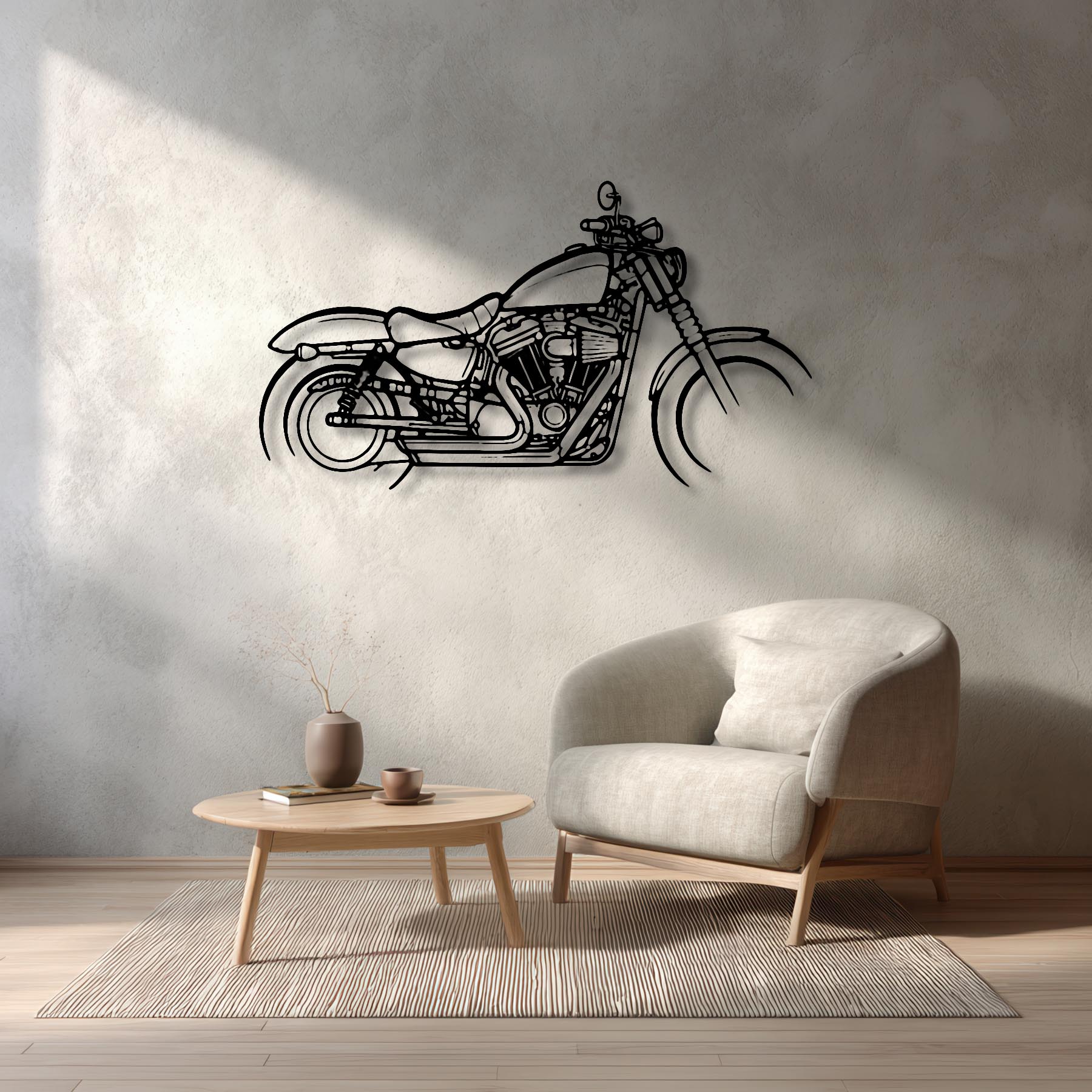 Sportster Iron 883 2017 Silhouette Metal Wall Art