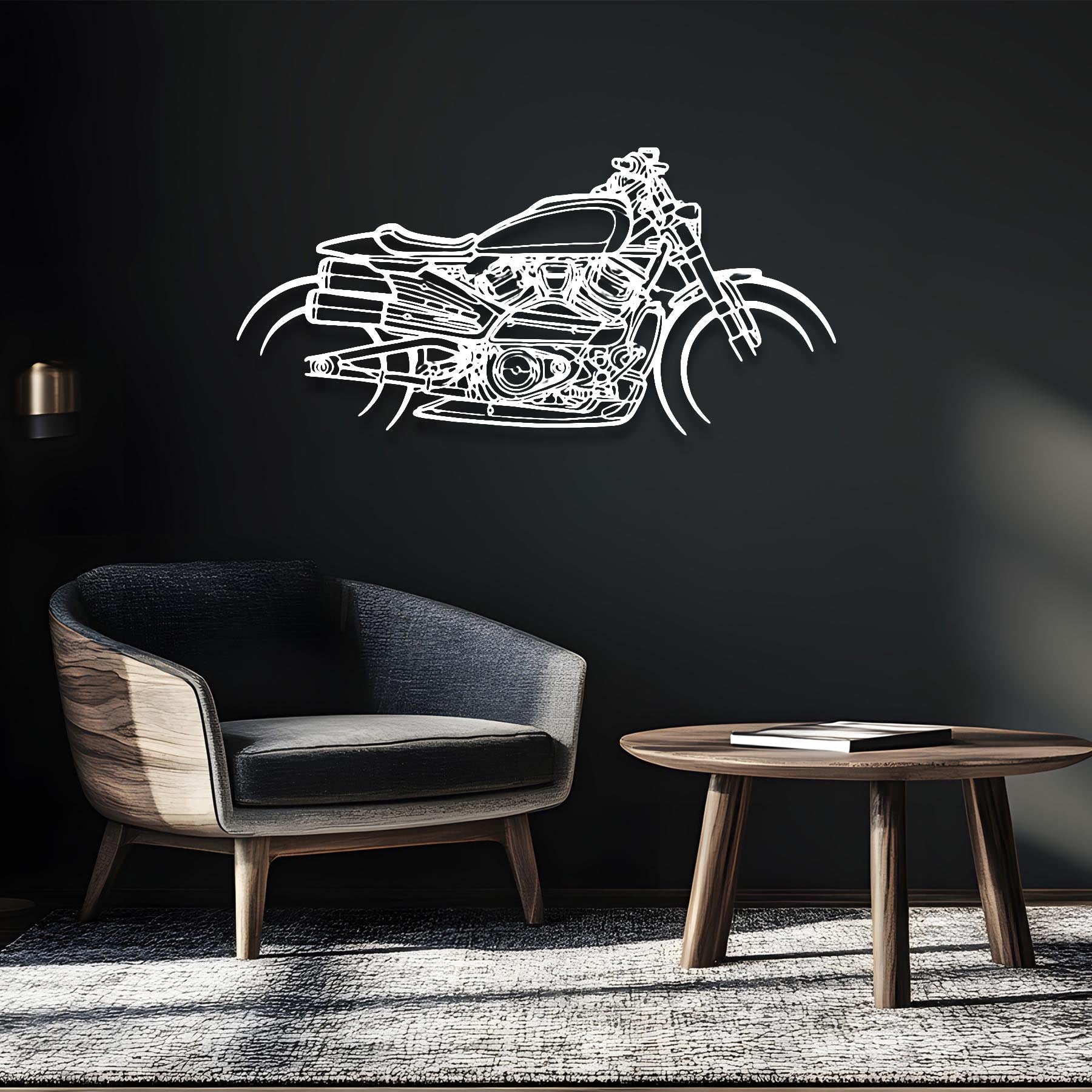 Sportster S 2023 Silhouette Metal Wall Art