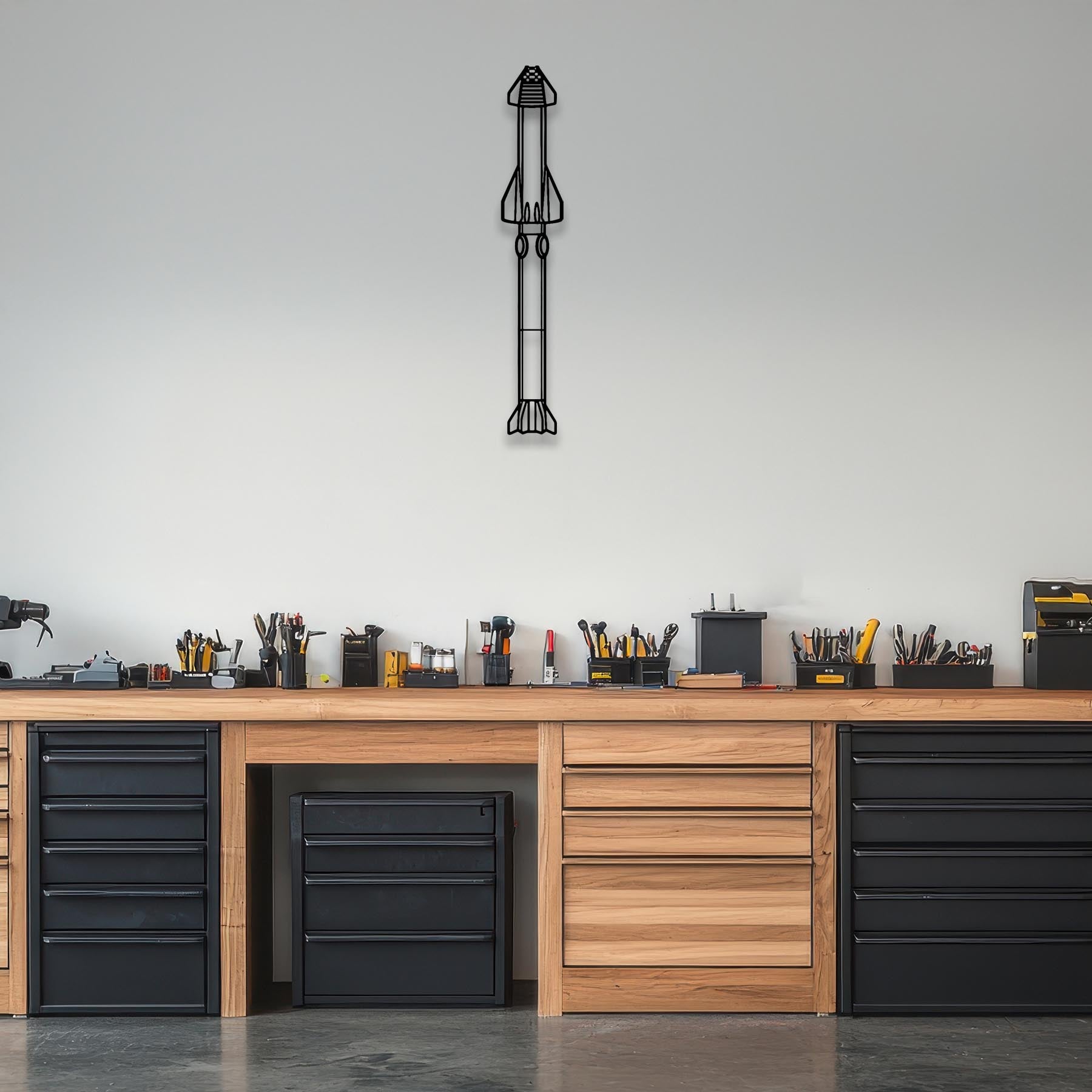 Starship Metal Aircraft Wall Art - NCP0598