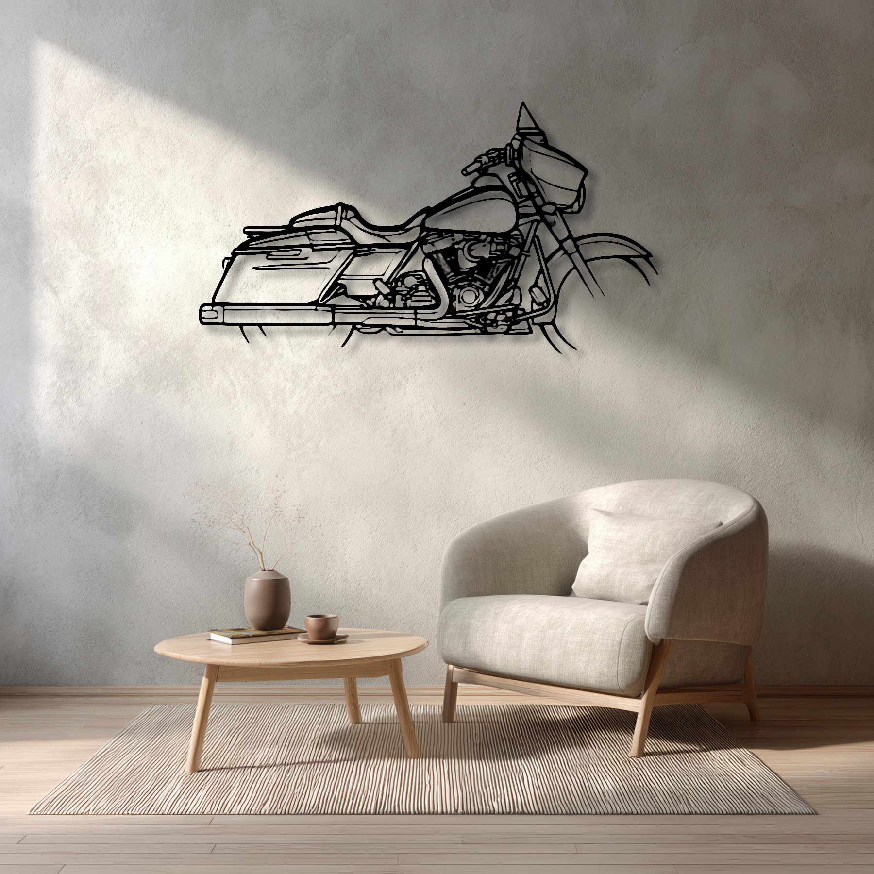 Street Glide 2017 Silhouette Metal Wall Art
