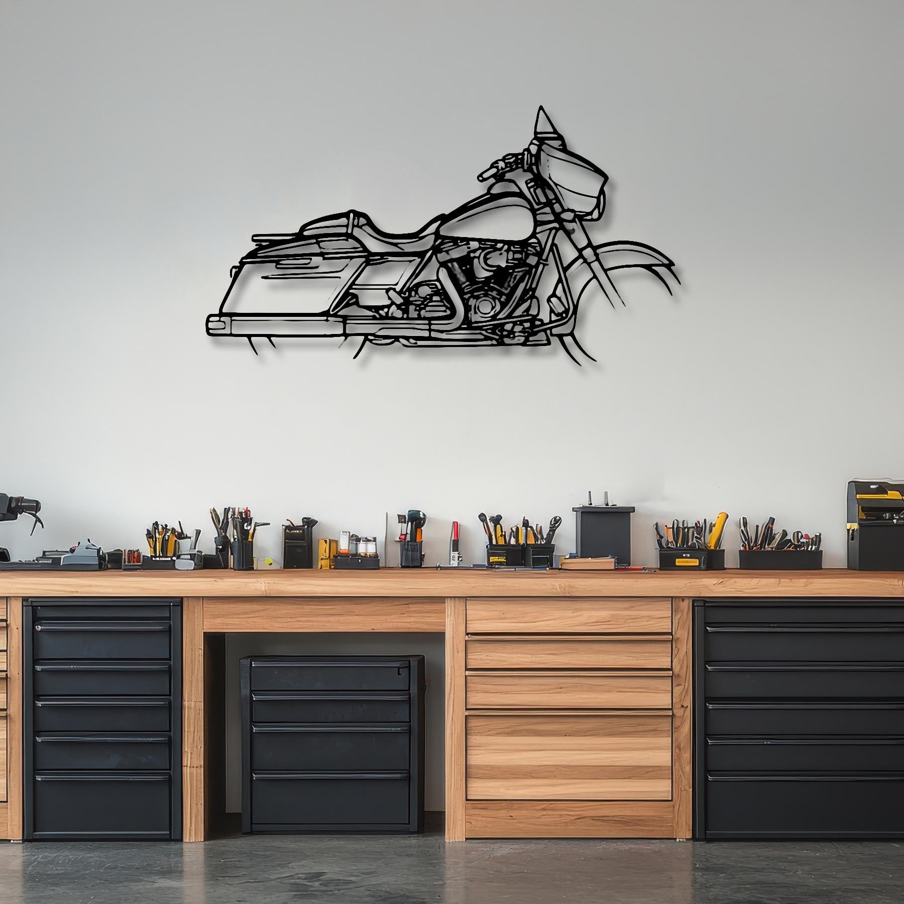 Street Glide 2017 Silhouette Metal Wall Art
