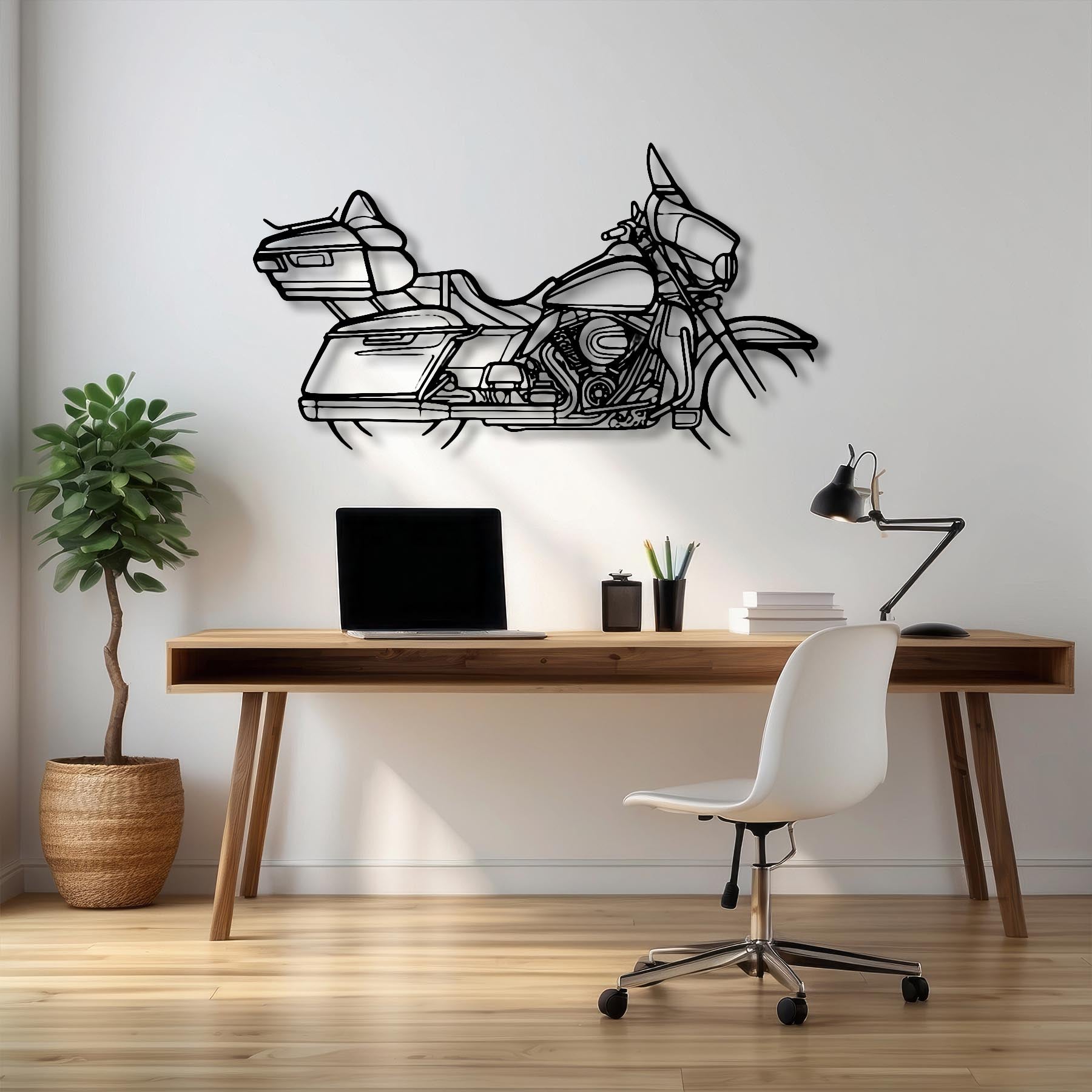 Street Glide Ultra 2014 Silhouette Metal Wall Art