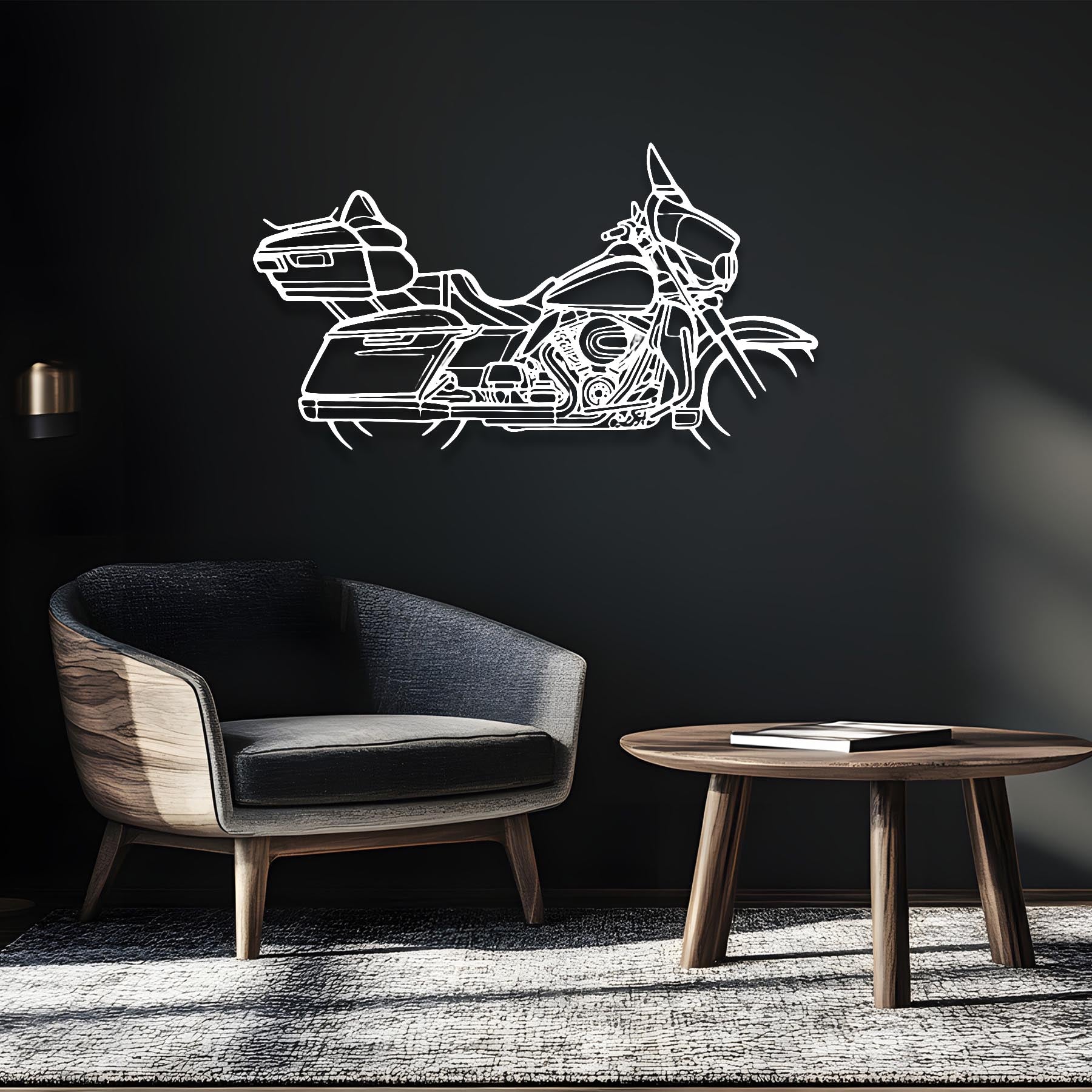 Street Glide Ultra 2014 Silhouette Metal Wall Art