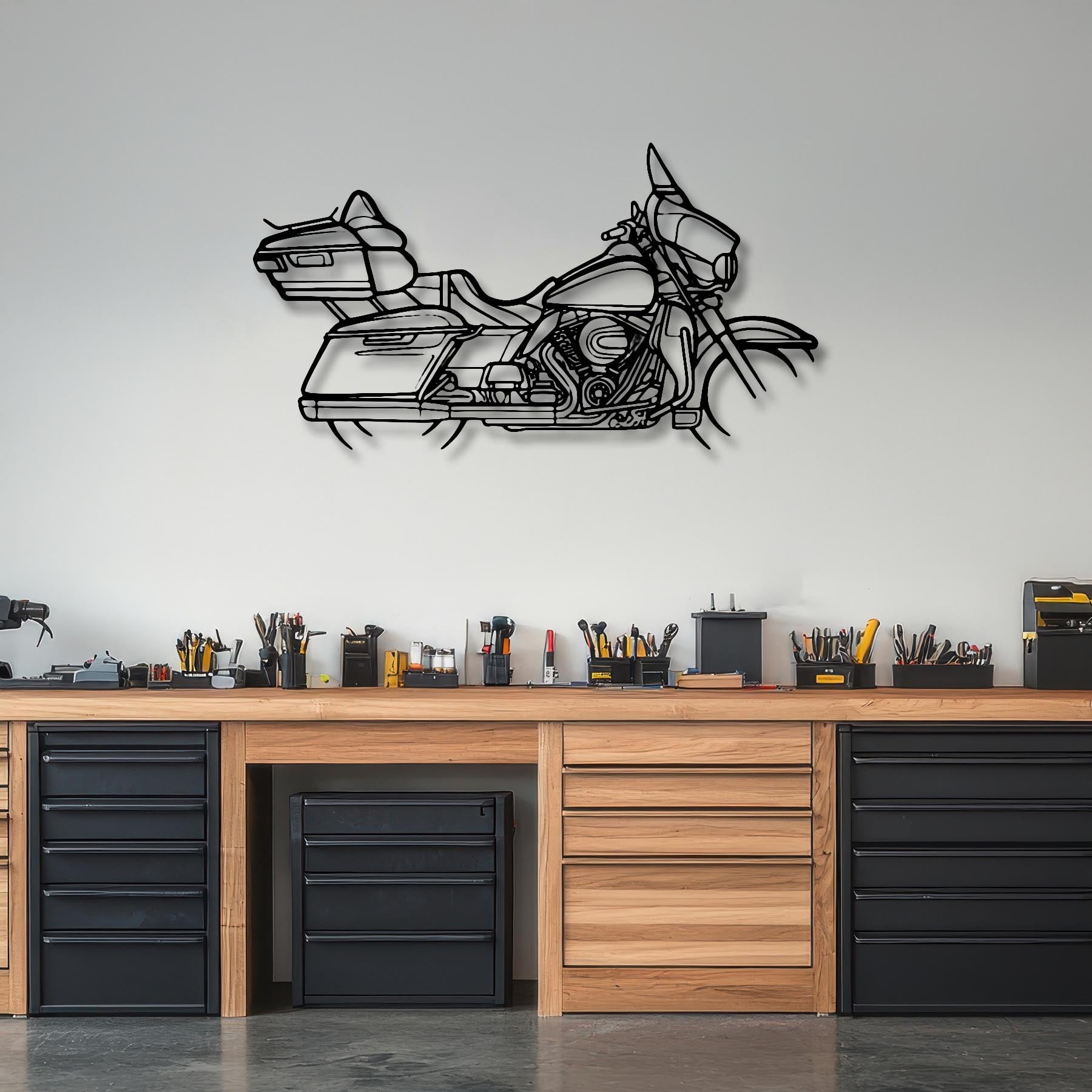 Street Glide Ultra 2014 Silhouette Metal Wall Art